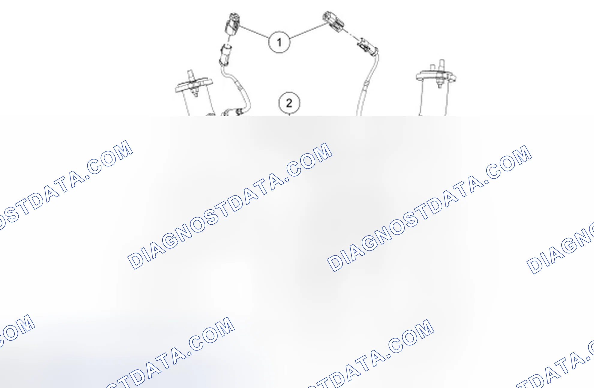 Scheme 12: Heated Oxygen Sensor (HO2S) and Catalyst Monitor Sensor - Exploded View, 4.6L (3V)