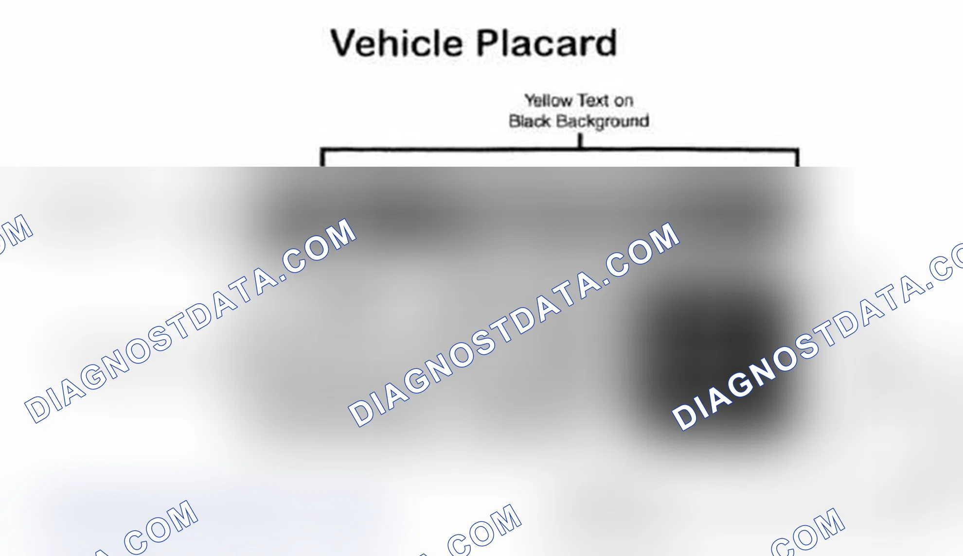 Scheme 28: Vehicle Tire Placard - Typical