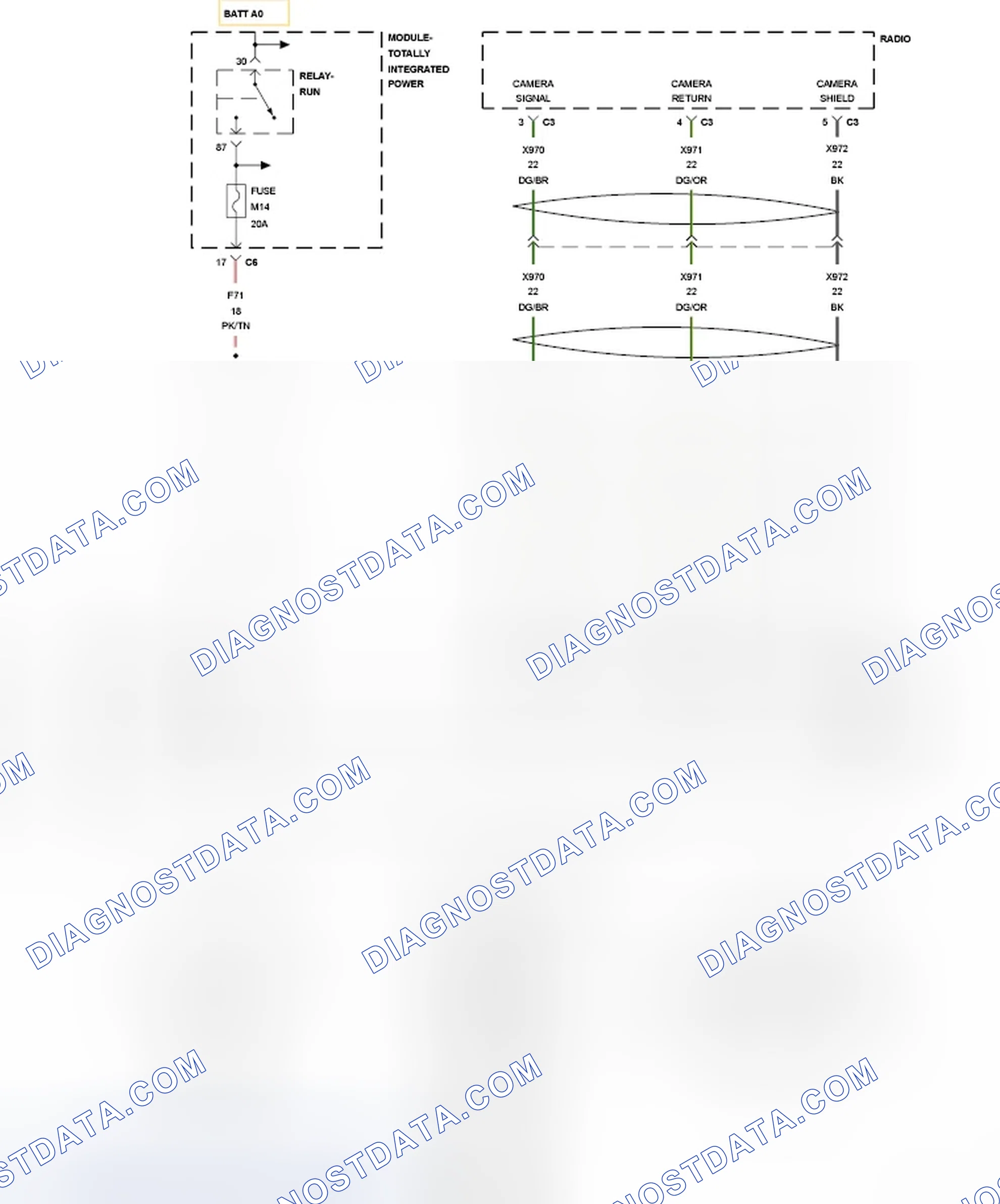 Scheme 1: DIAGNOSIS AND TESTING - REAR CAMERA INOPERATIVE