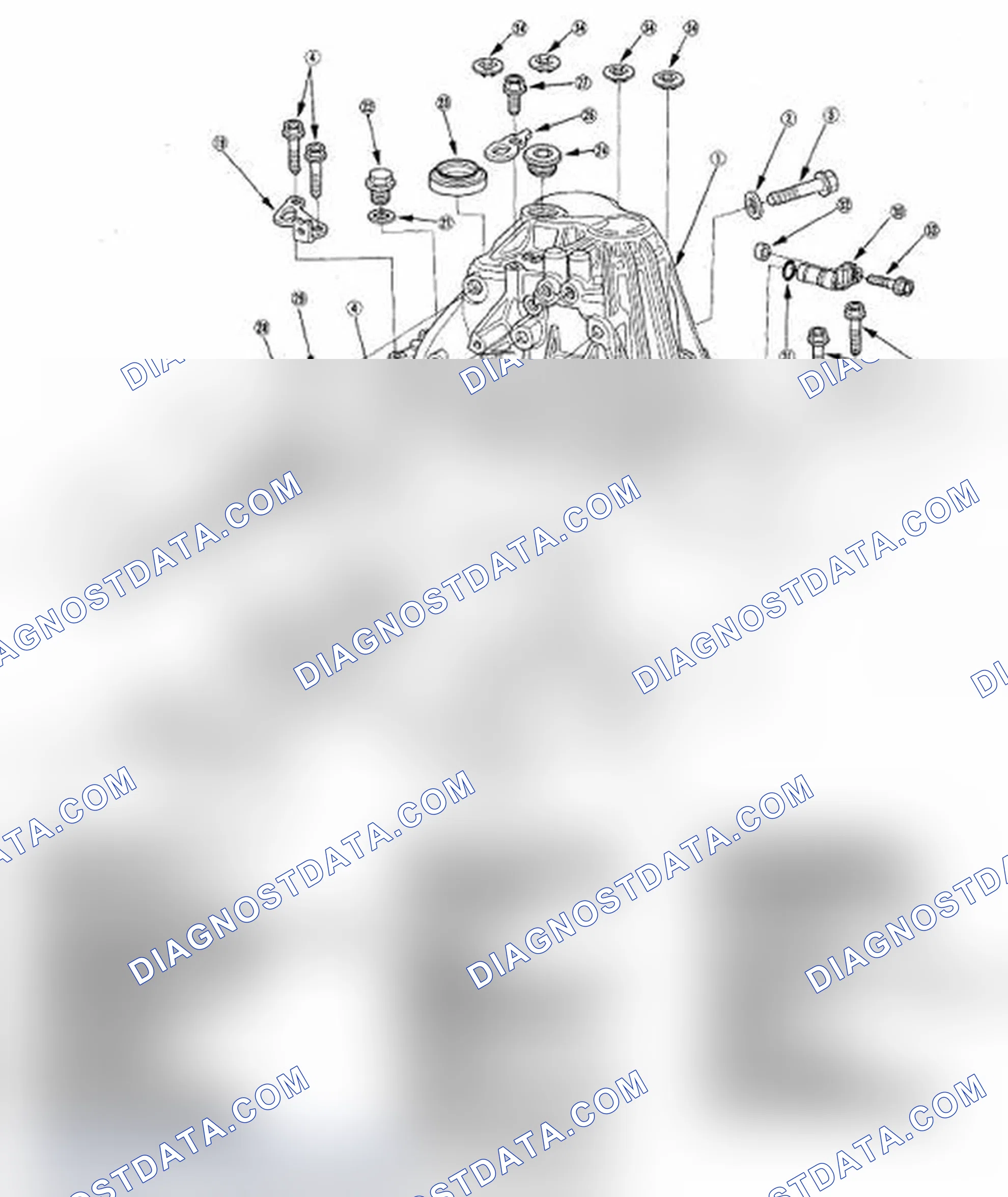 Scheme 72: Exploded View Of Transmission Housing