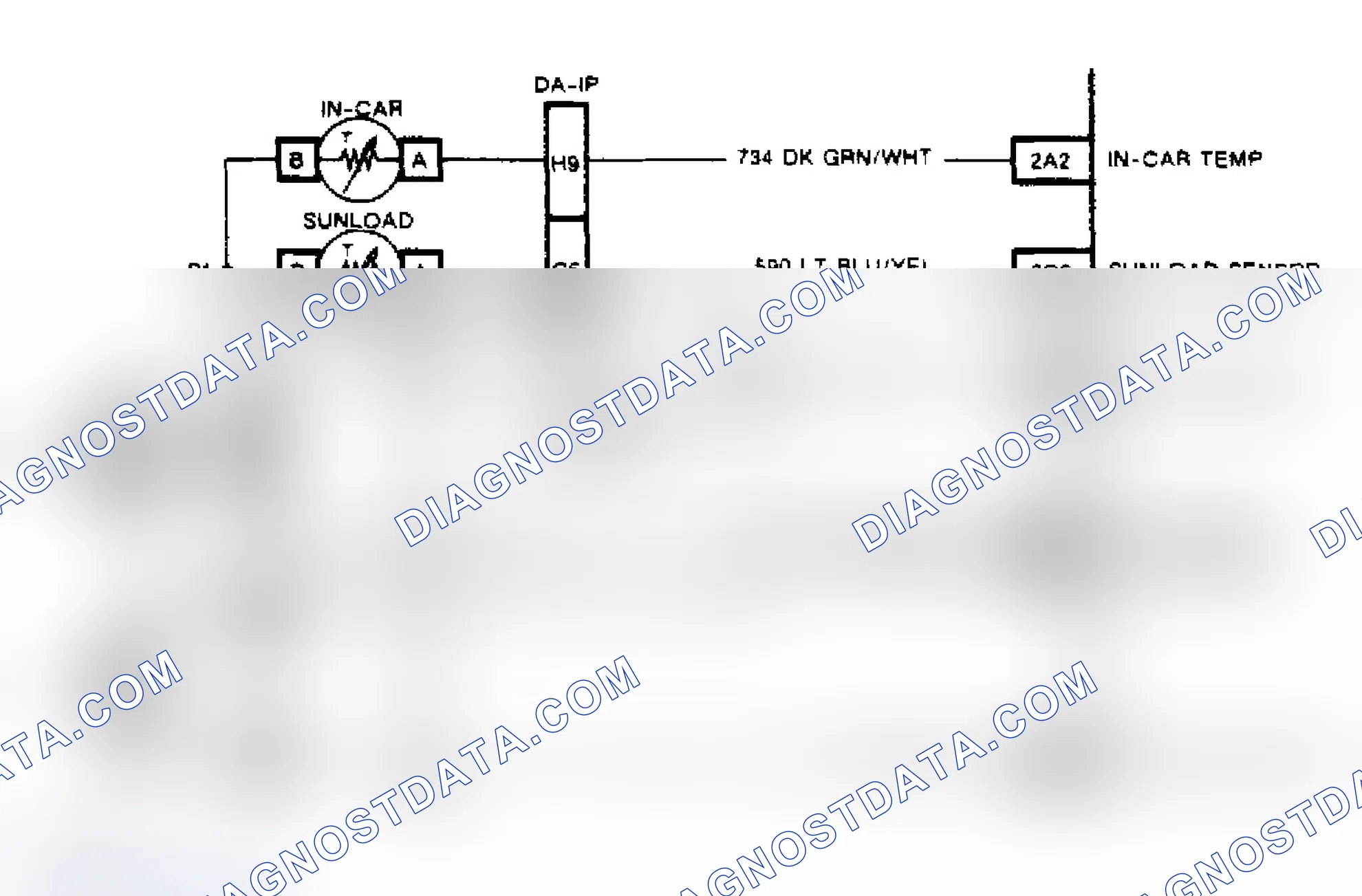 Scheme 102: Code B112, Wiring Diagram (2 of 2) A/C Low Side Temperature Sensor Circuit