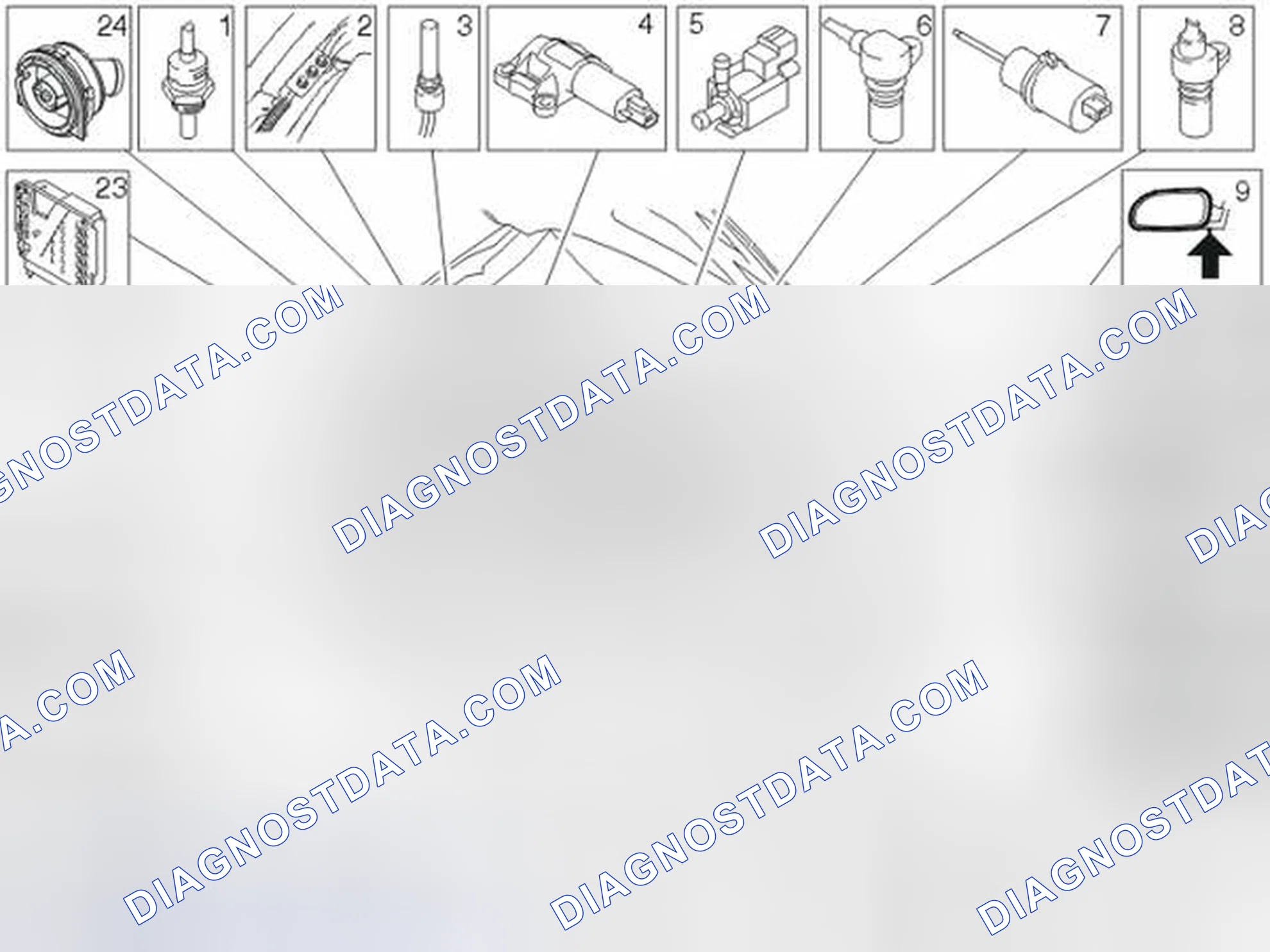 Scheme 182: Location Of Components, Engine Compartment