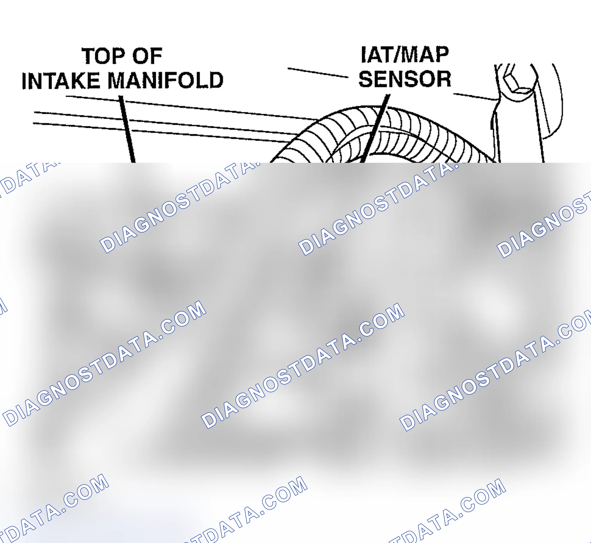 Scheme 740: IAT/MAP SENSOR LOCATION - DIESEL