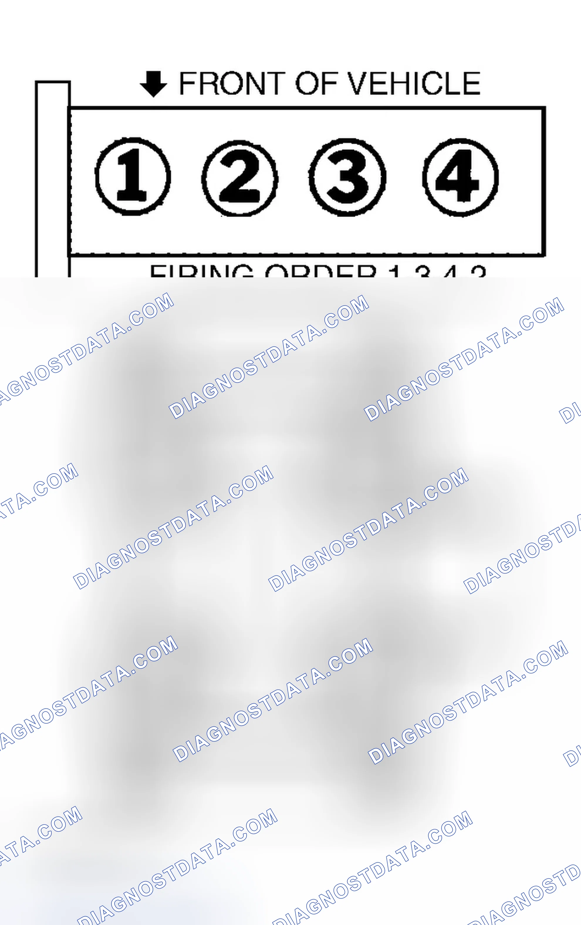 Scheme 6: Firing Order & Coil Pack (626 2.0L)