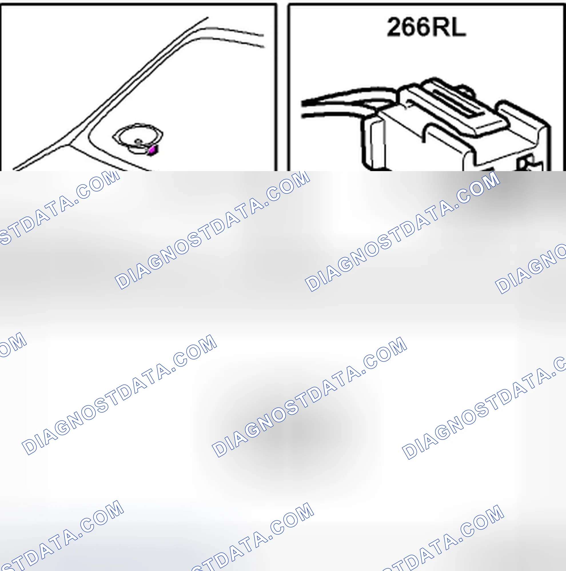 Scheme 153: Loudspeaker, parcel shelf, LH (266RL)