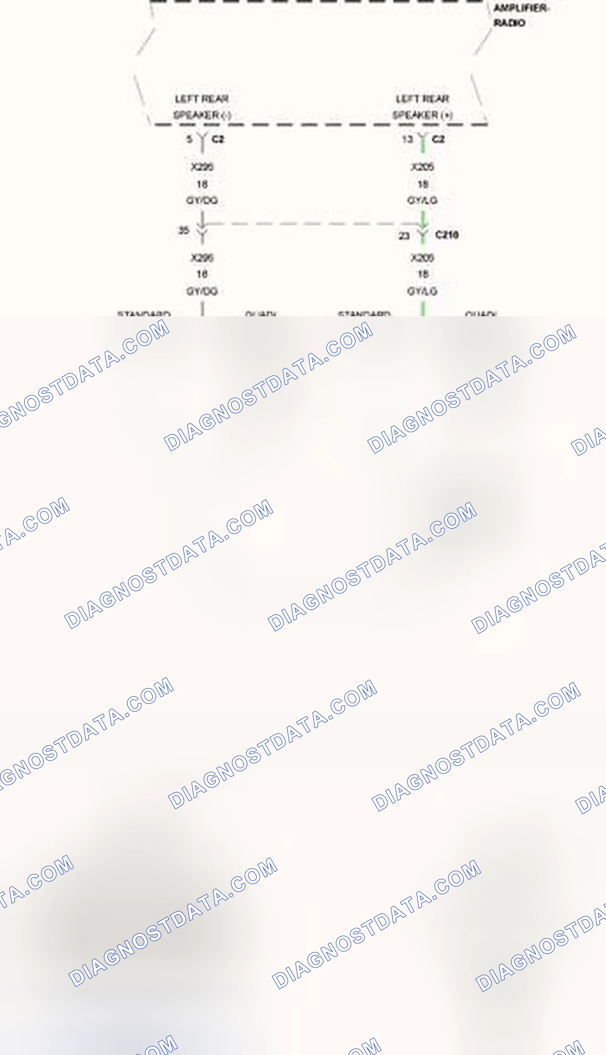 Scheme 56: B1475-CHANNEL 5 AUDIO SPEAKER OUTPUT CIRCUIT LOW