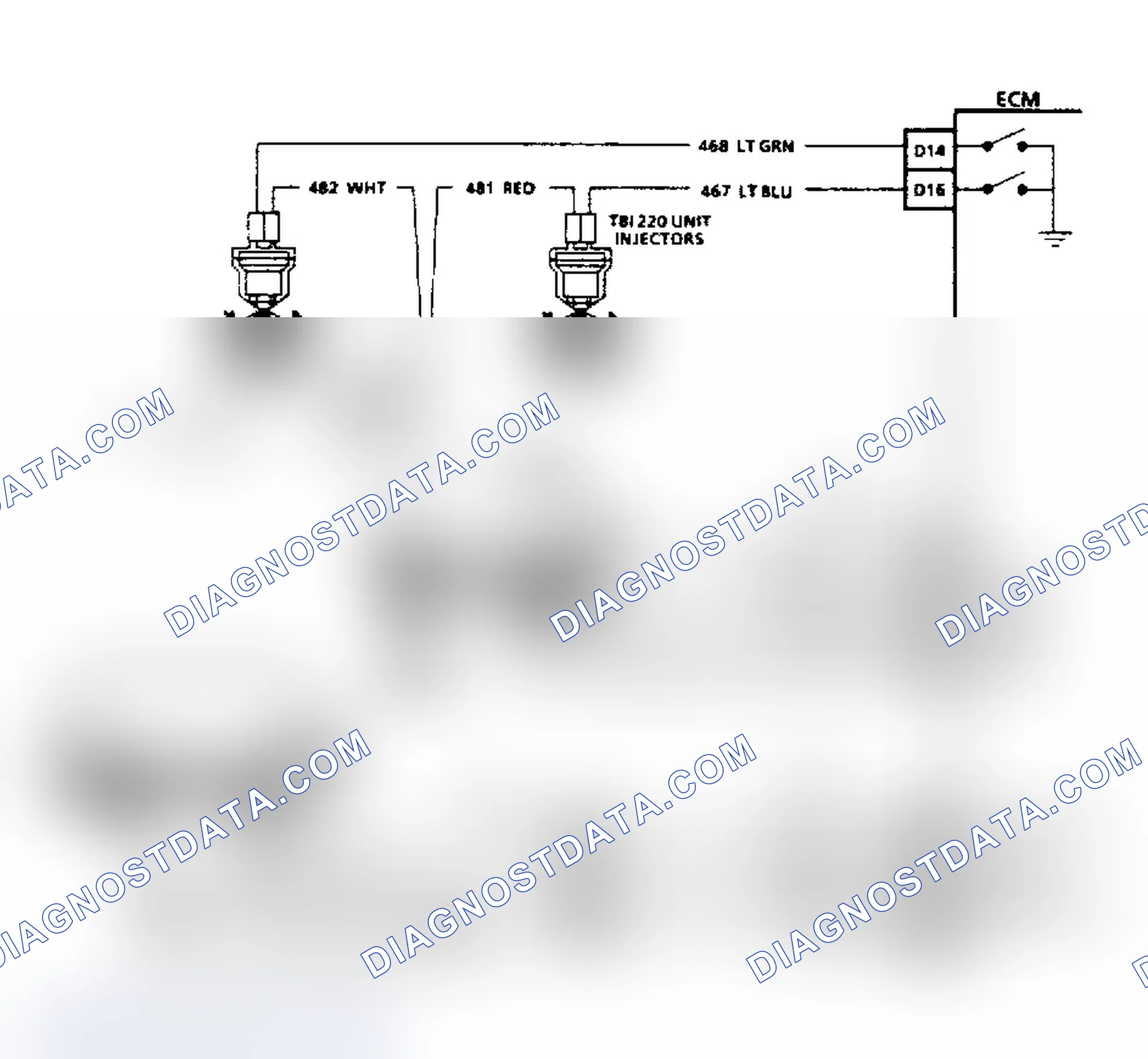 Scheme 2: HEI Ignition & Injector Circuits (2.8L, 4.3L TBI, 5.0L, 5.7L & 7.4L Without 4L80-E Transmission)