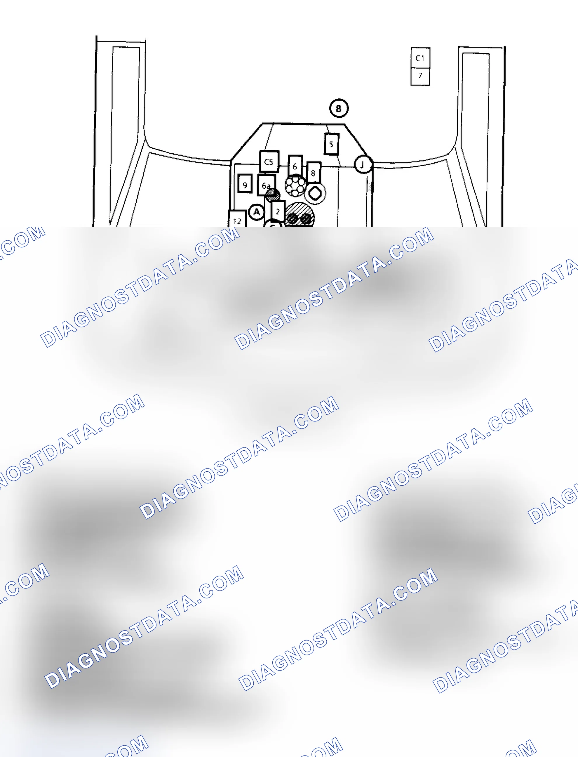 Scheme 143: Component Locations for "G" Series 4.3L