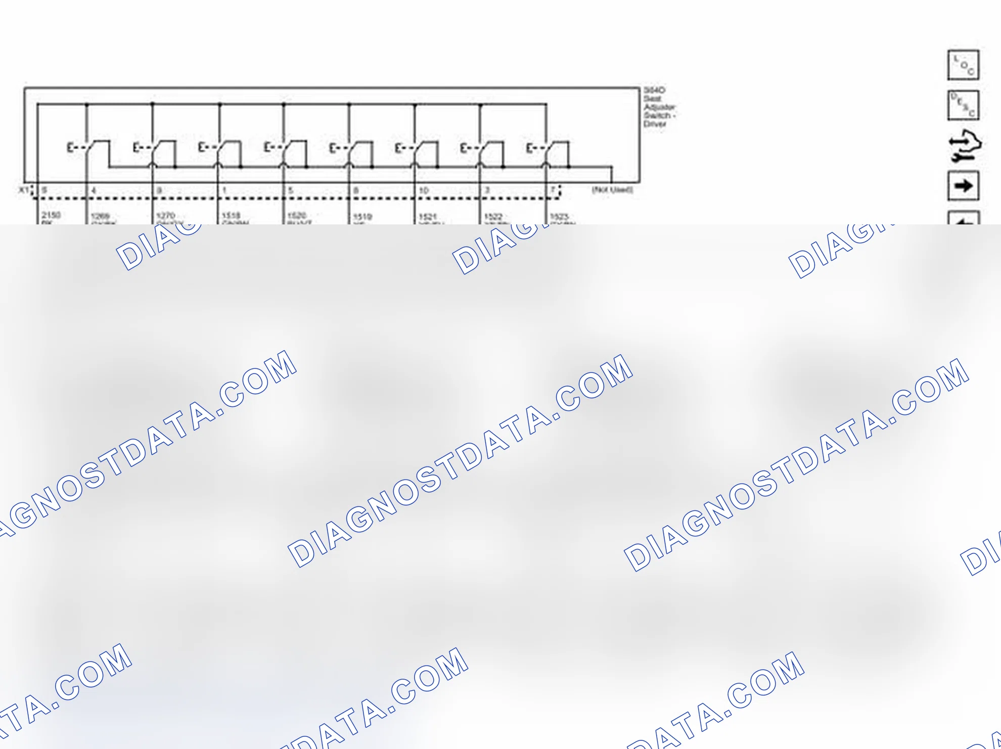 Scheme 63: Position Motors and Seat Adjuster Switch (A45)