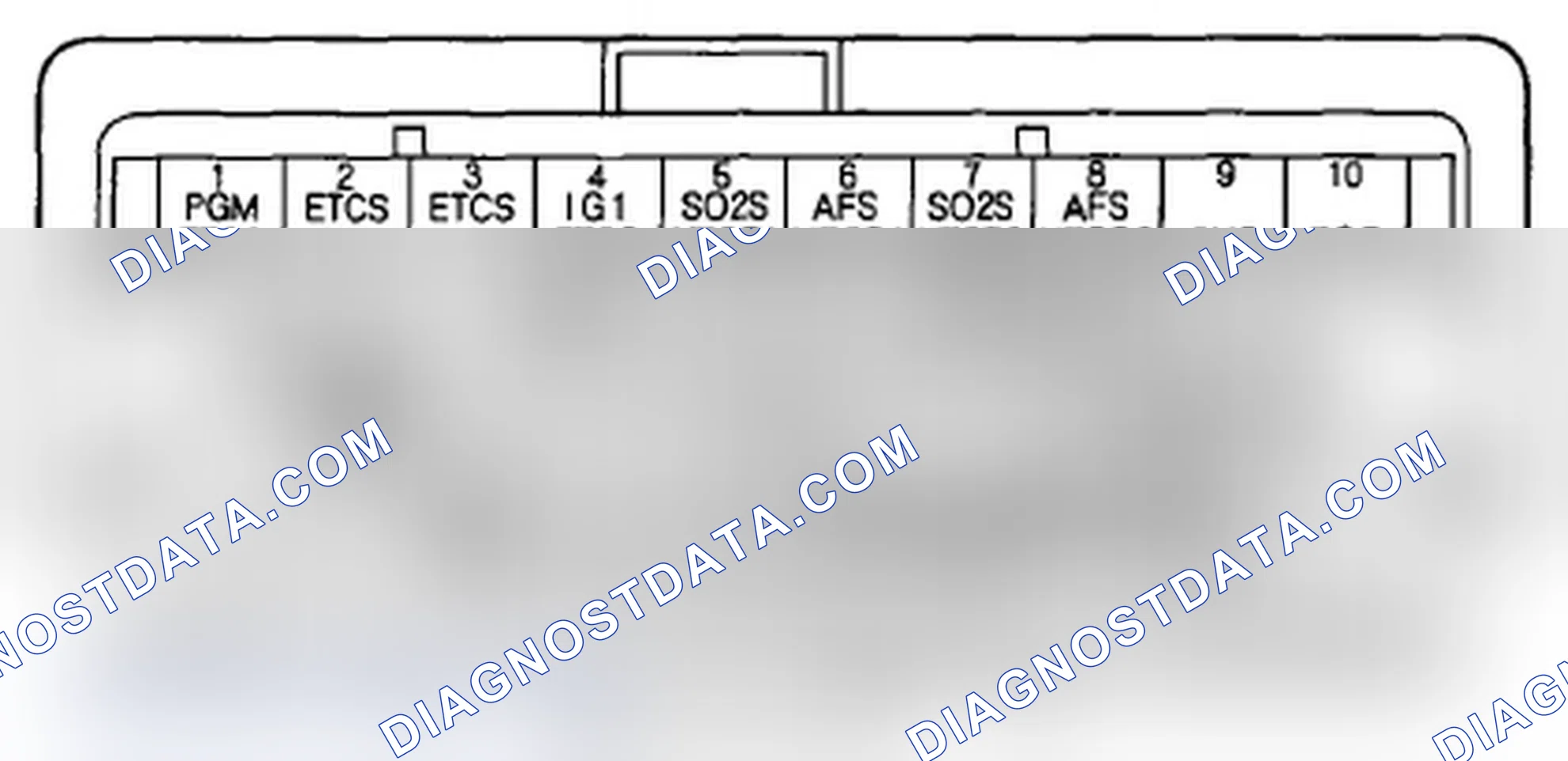 Scheme 289: ECM/PCM Inputs and Outputs at ECM/PCM Connector C (o) (49P)
