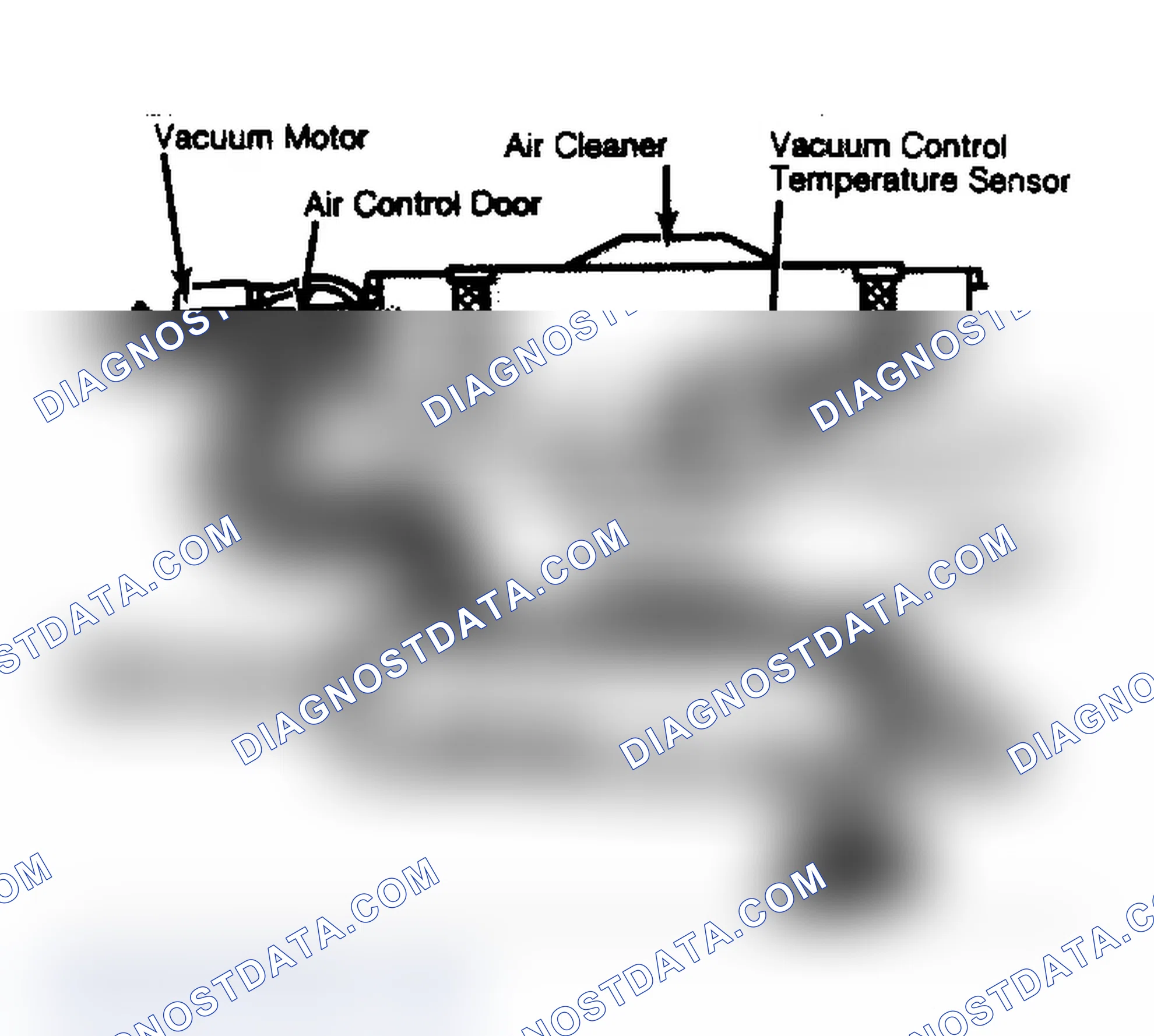 Scheme 65: Thermostatic Air Cleaner Assembly Showing Air Flow into Carburetor