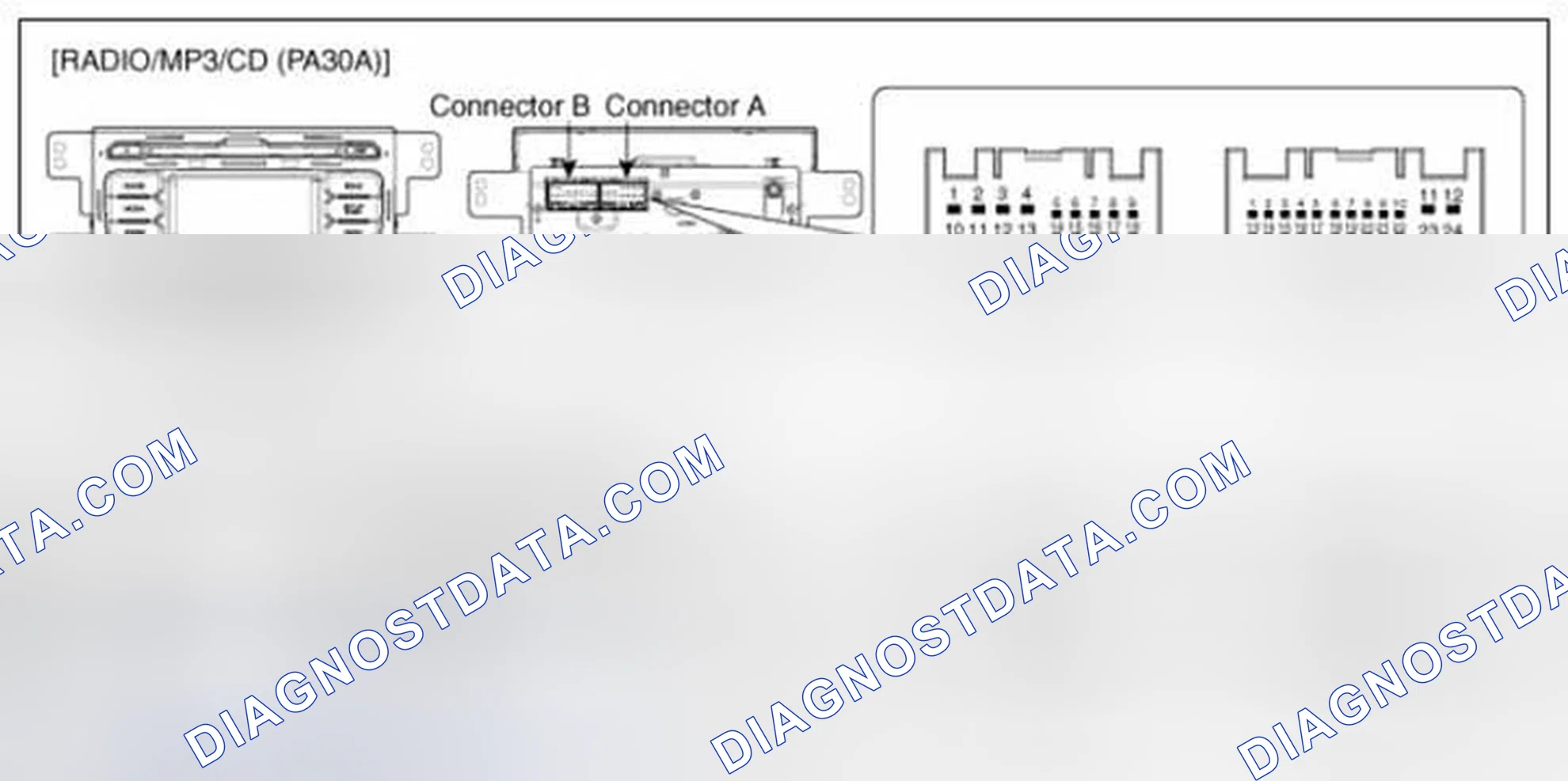 Scheme 30: R-2: Check the power connection of audio head unit