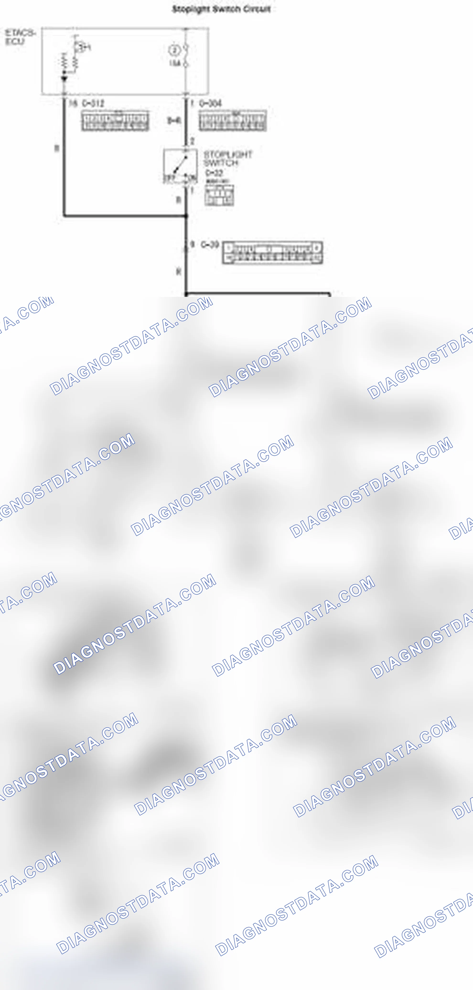 Scheme 32: DTC C1000: Abnormality in stoplight switch circuit