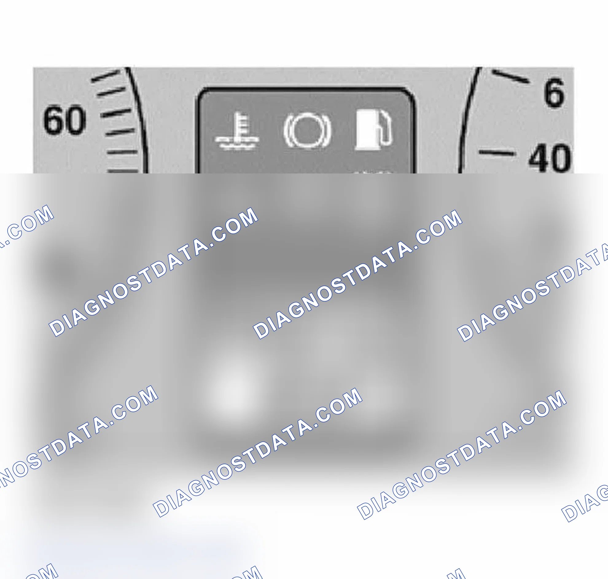 Scheme 612: Transmission range selector lever display -Y6