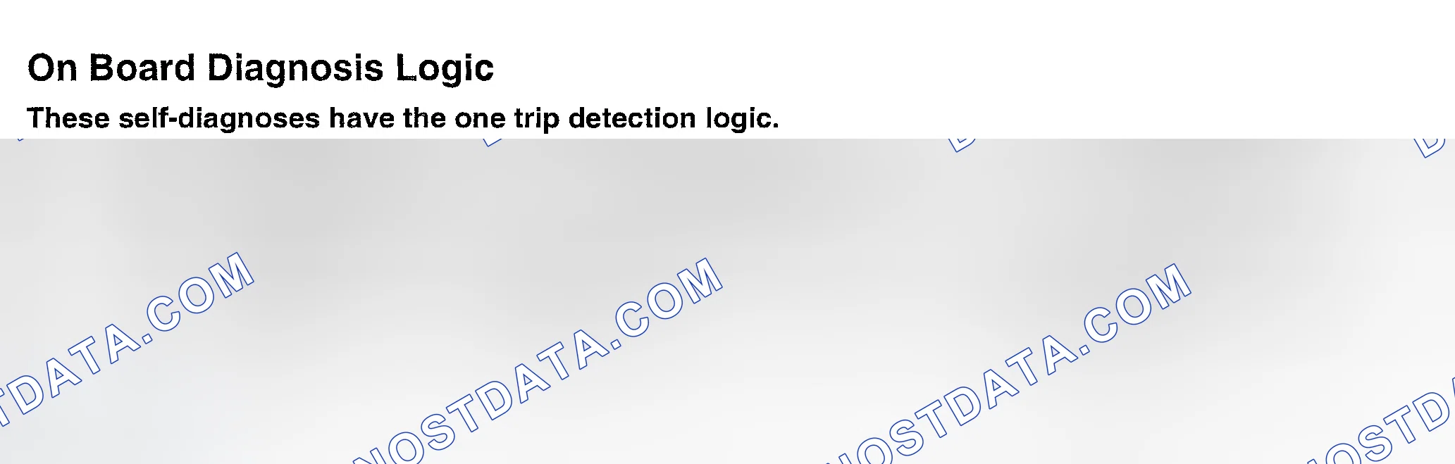 Scheme 307: On Board Diagnosis Logic