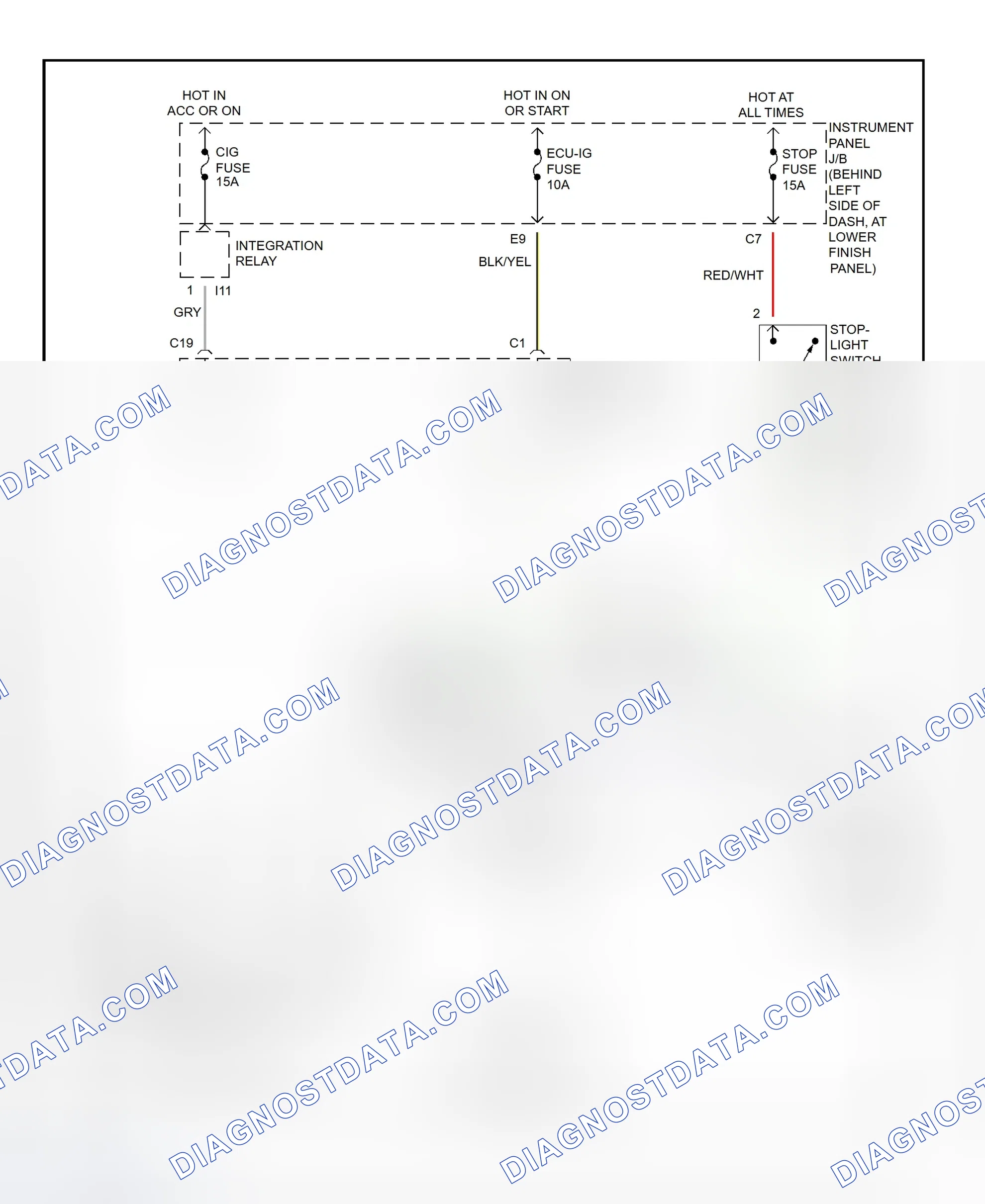 Scheme 301: Shift Interlock System Wiring Diagram (2001 - Toyota Corolla)