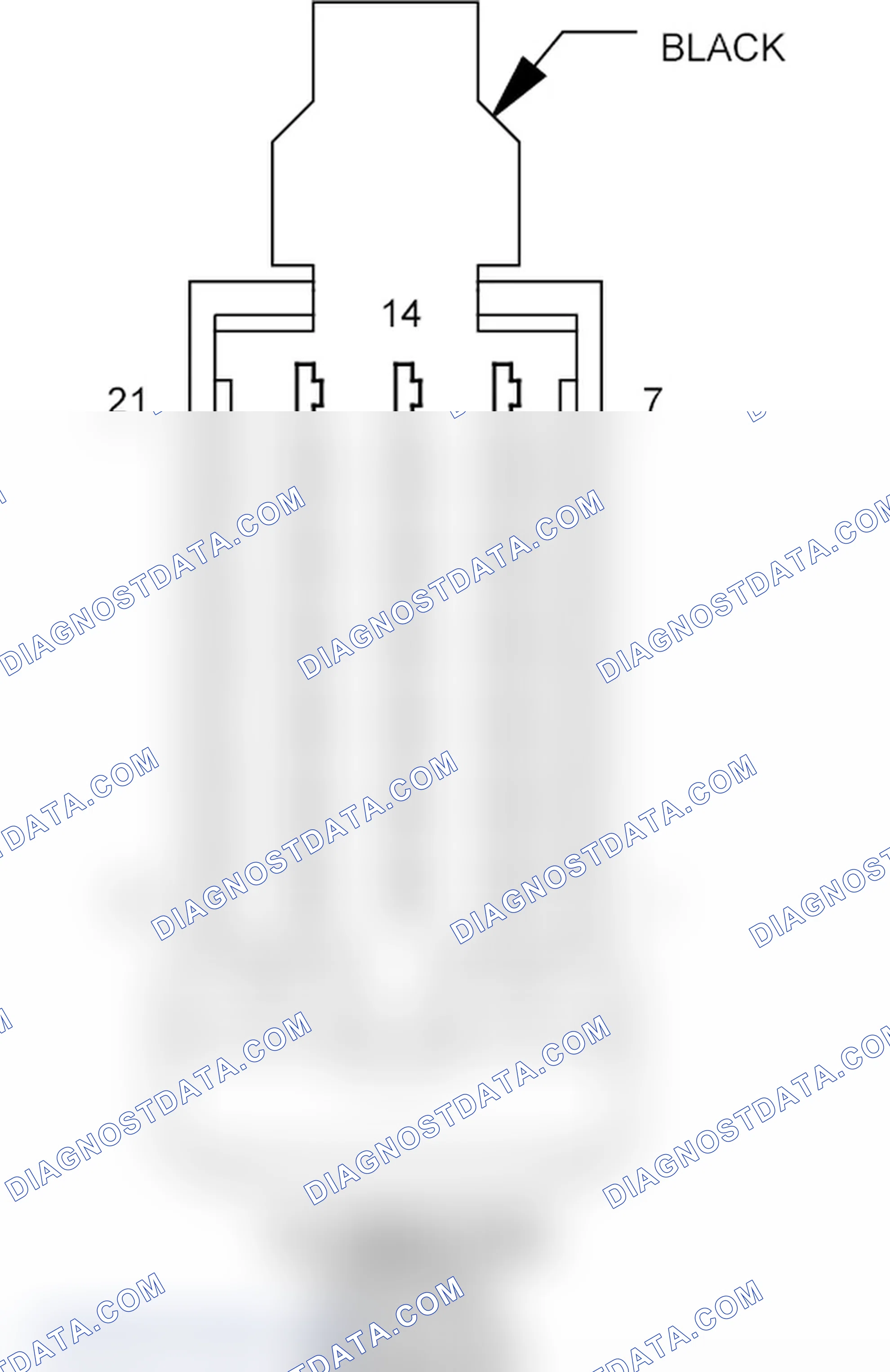 Scheme 144: Illumination Control Module B Connector End View