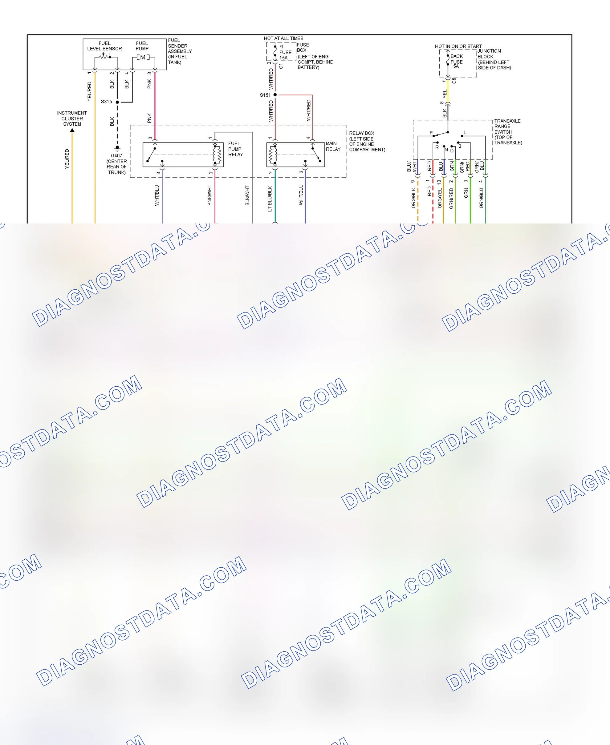 Scheme 135: PCM Wiring Diagram (Metro & Firefly (Canadian) - 1.3L - 2 Of 3)