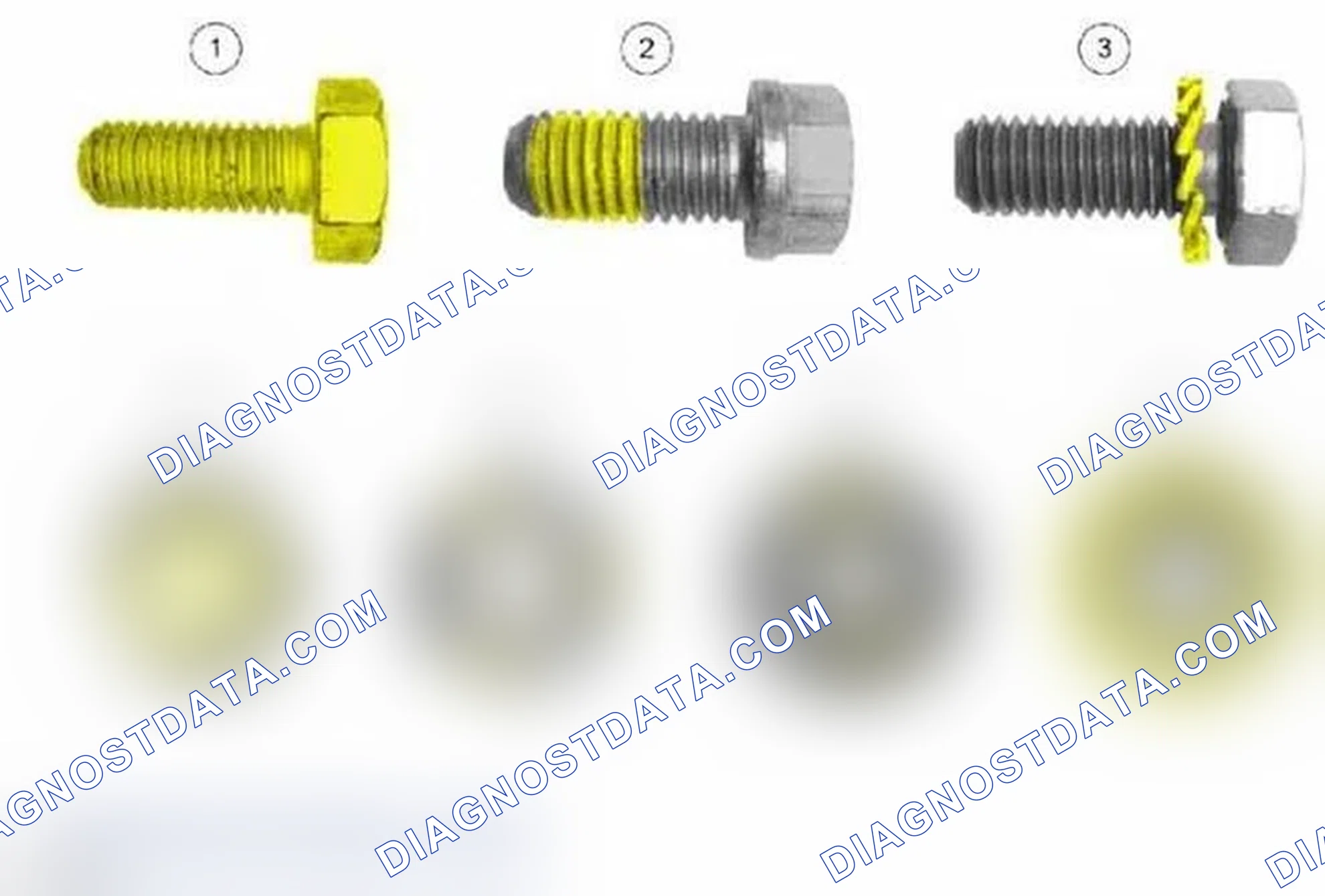 Scheme 21: Illustration 1 - self-locking coatings or locking feature are highlighted yellow