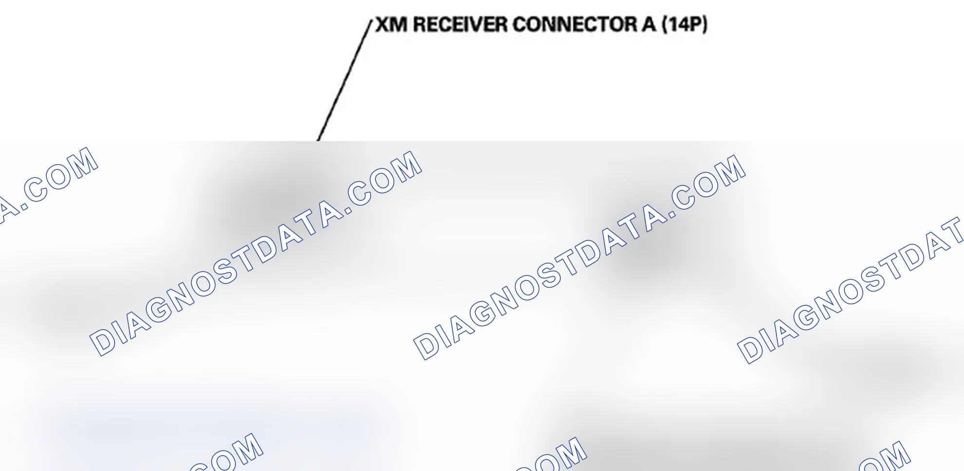 Scheme 40: XM Receiver Connector for Inputs and Outputs (without AcuraLink)