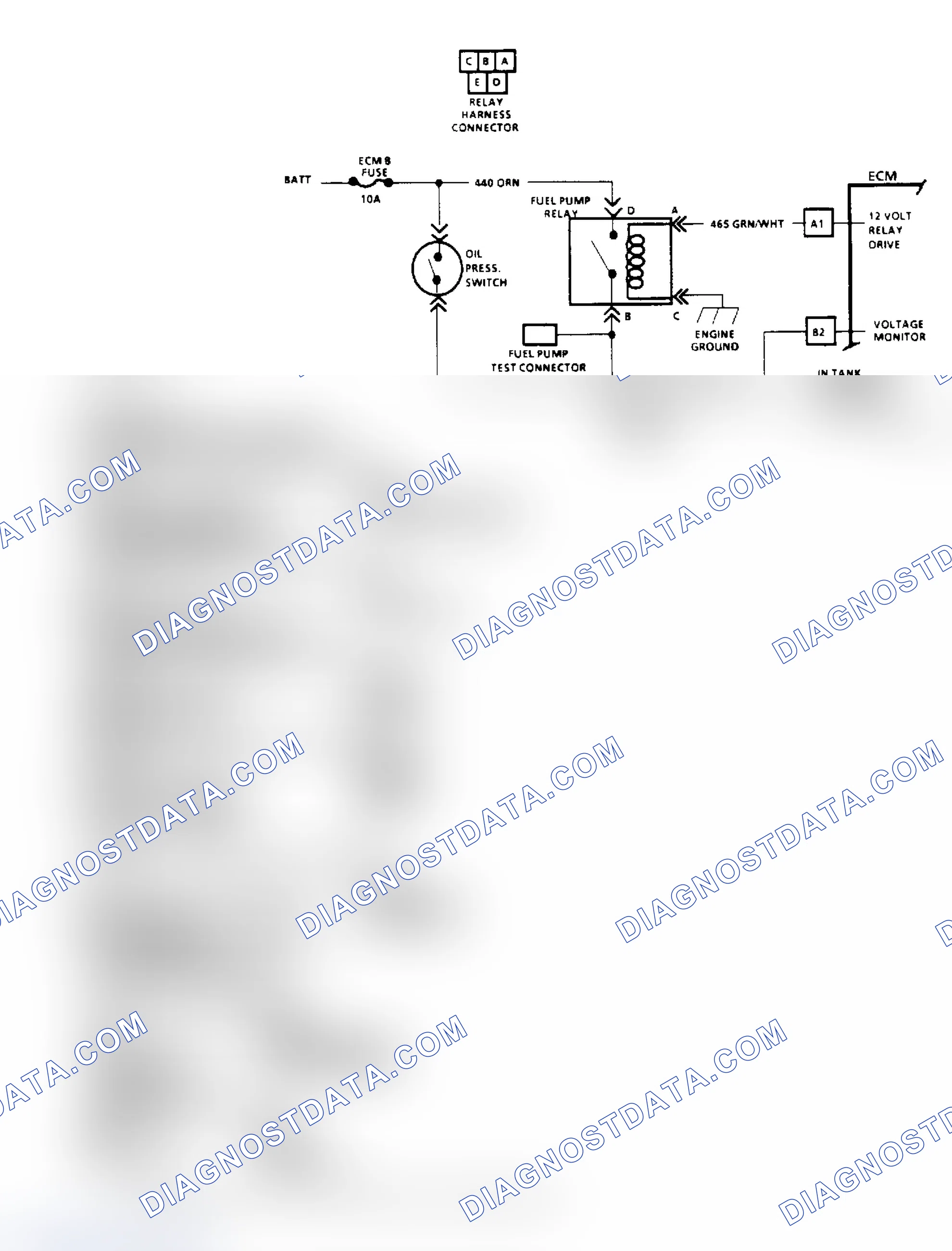 Scheme 37: Chart A5, Fuel Pump Relay Ckt Diagnosis ("M" & "S/T" Series)