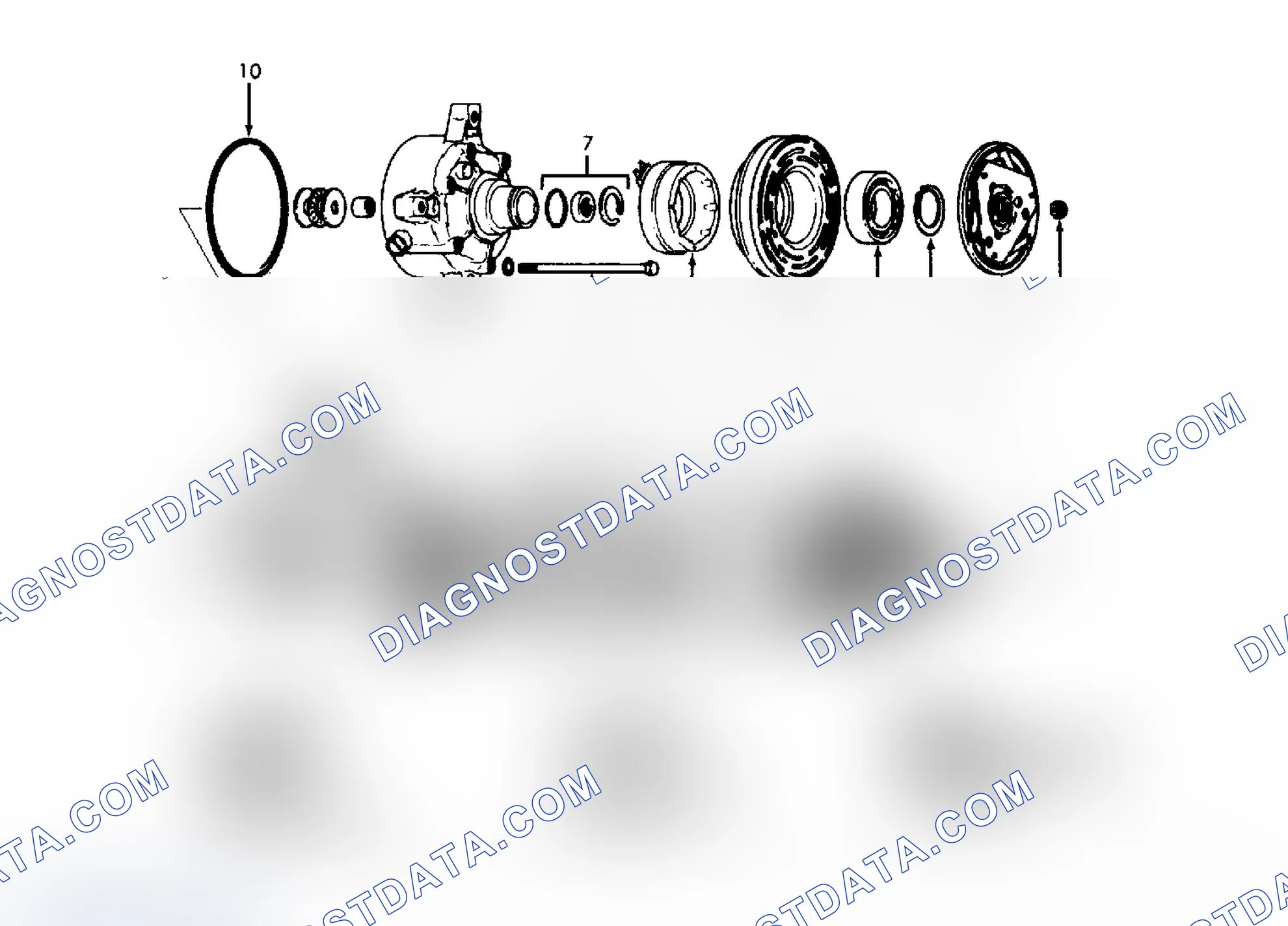 Scheme 3: Exploded View of Harrison V5 5-Cylinder Compressor