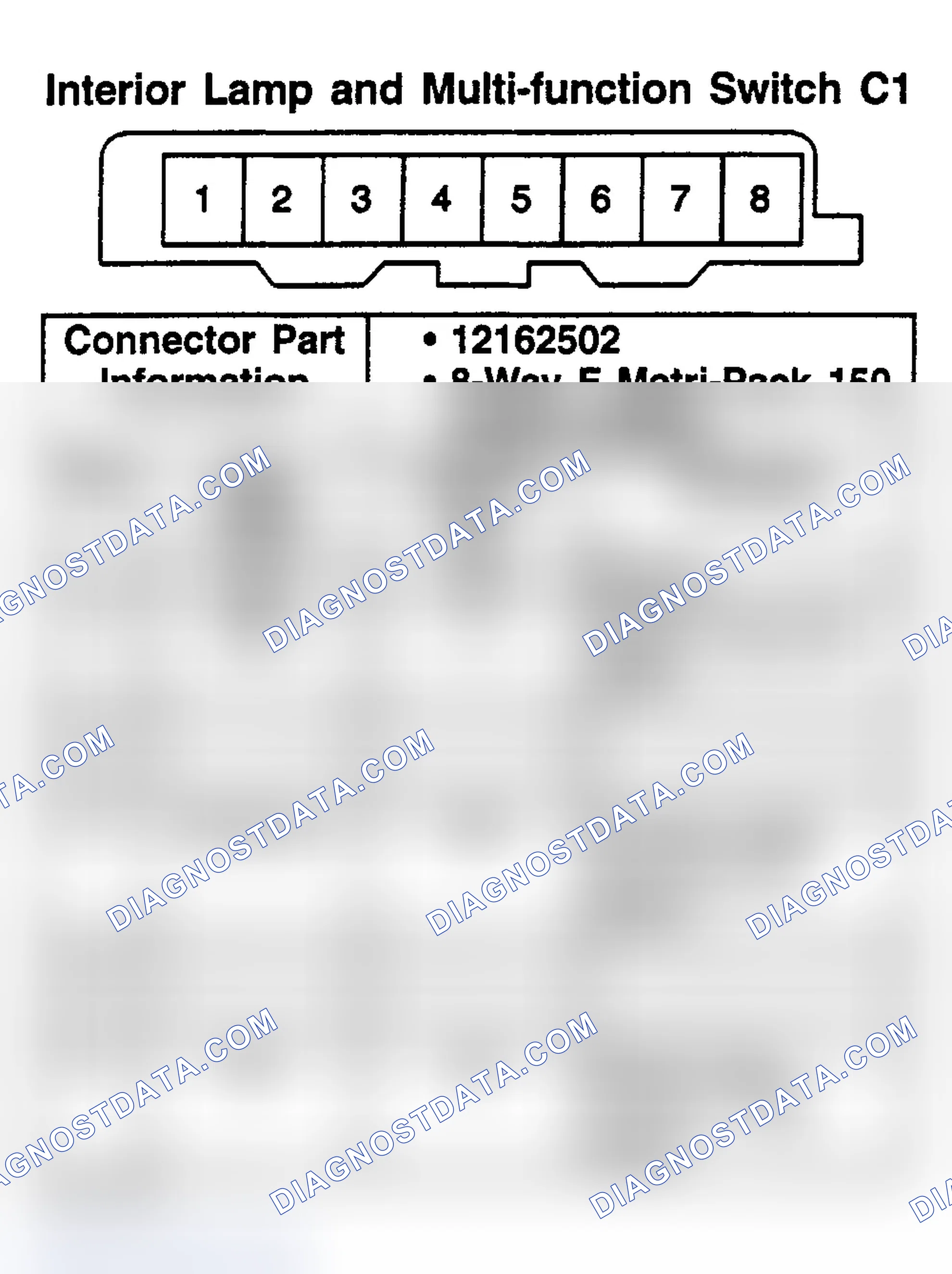 Scheme 73: INTERIOR LAMP & MULTI-FUNCTION SWITCH C1