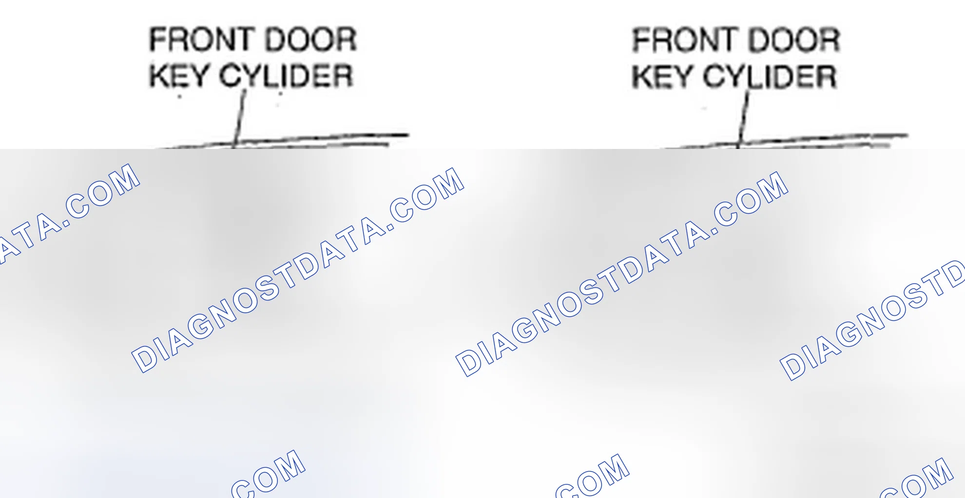 Scheme 22: Front Door Key Cylinder Removal Note