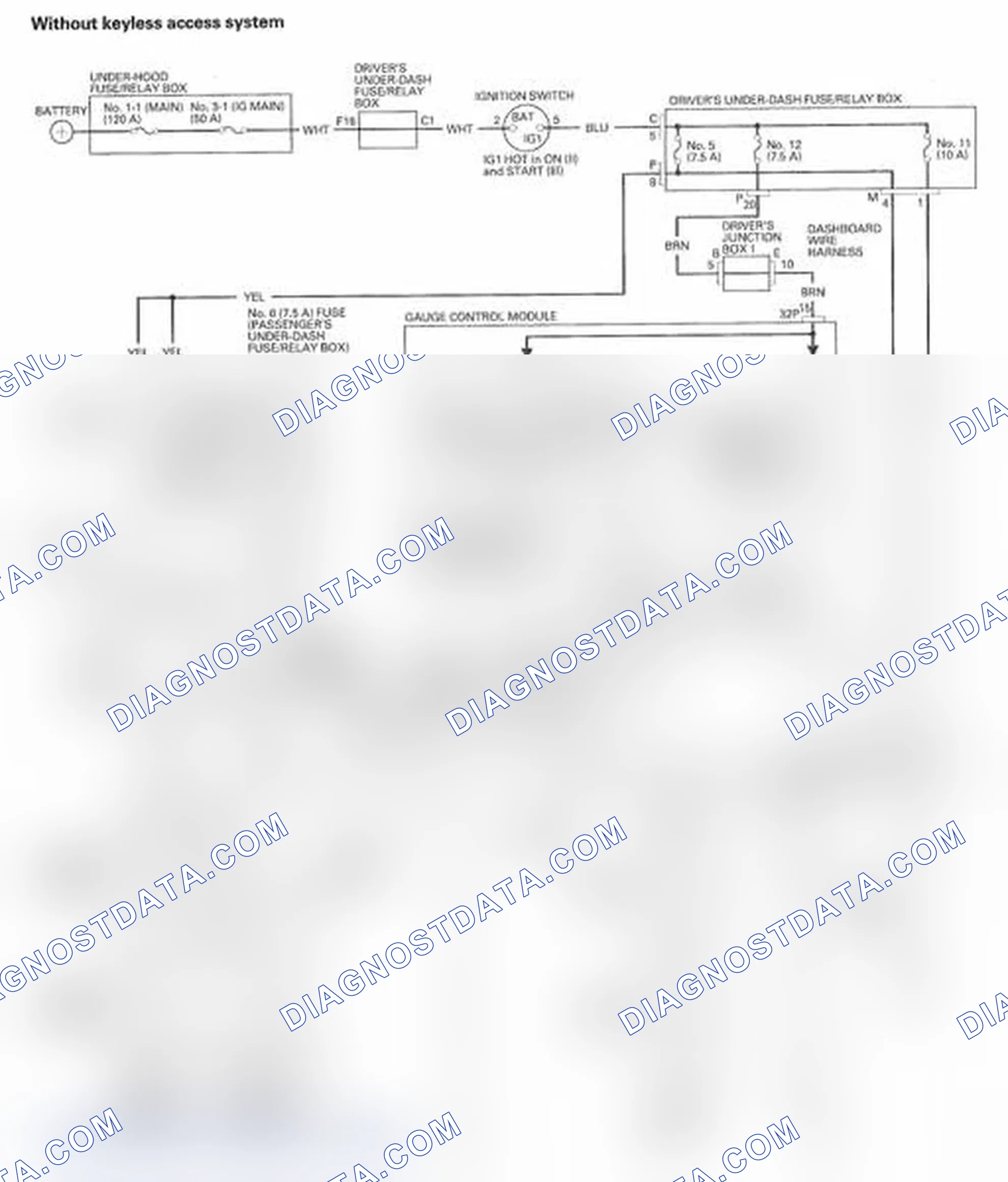 Scheme 50: Without keyless access system