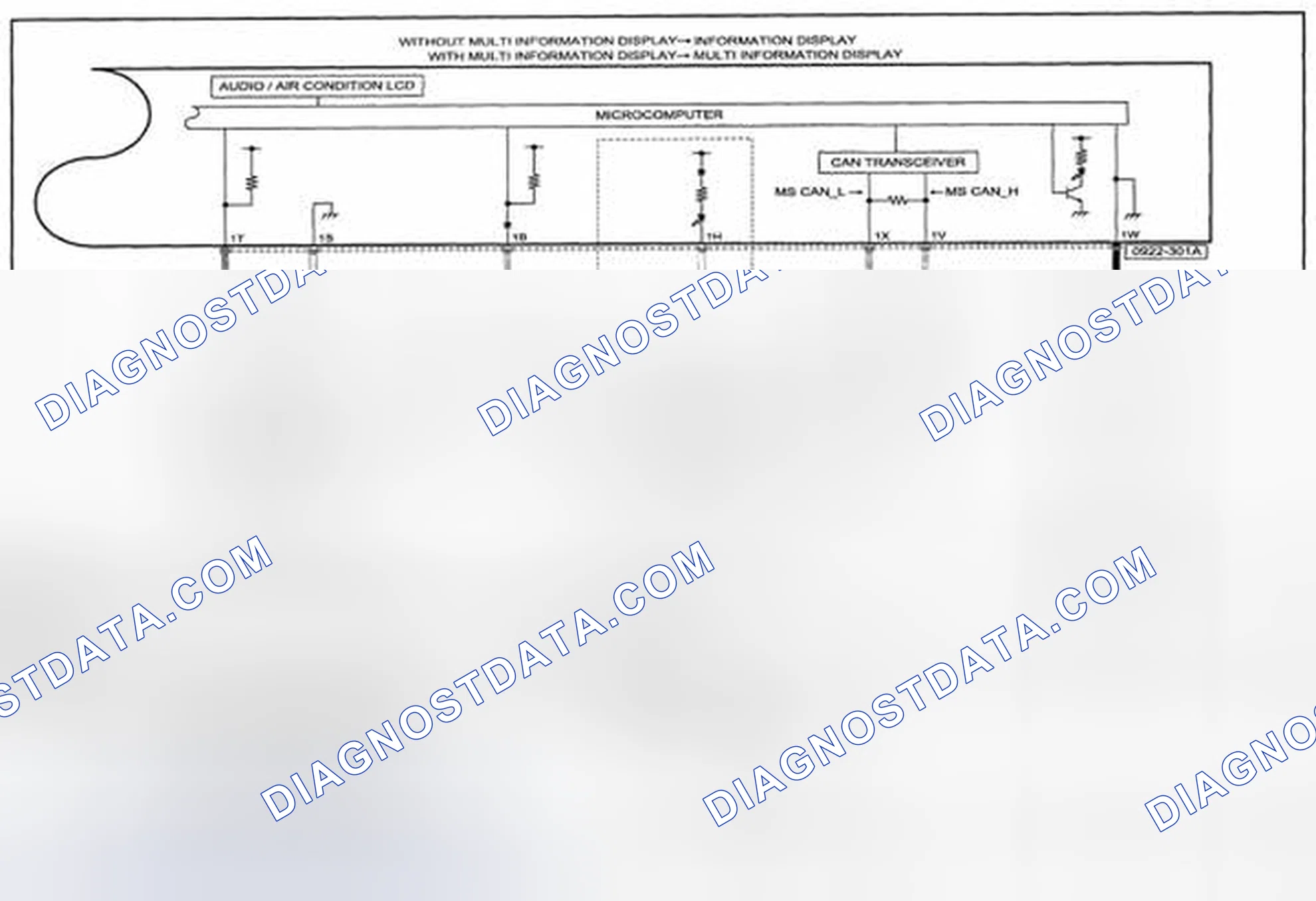 Scheme 401: Information Display Wiring Diagram - 0922-3b (1 Of 2)