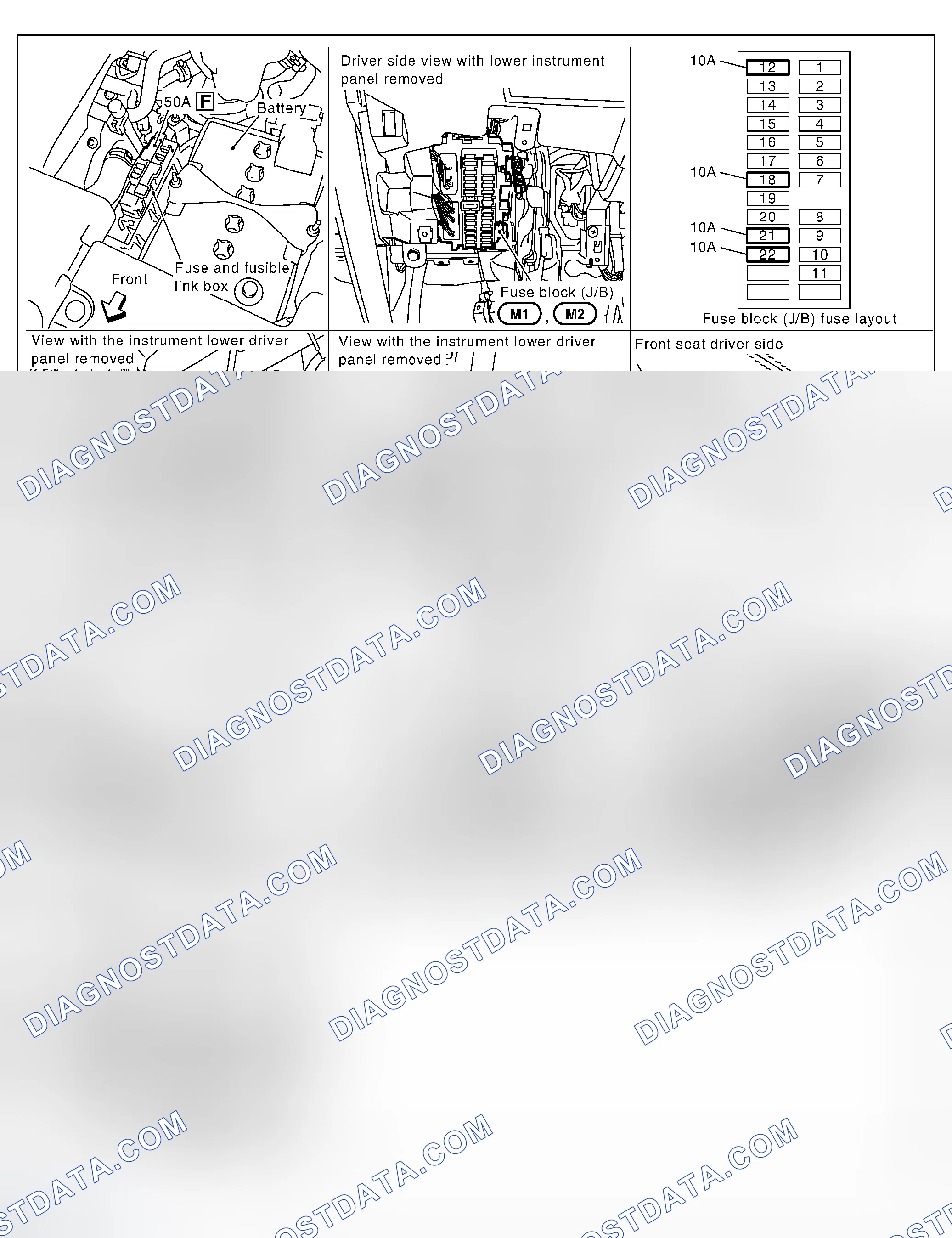 Scheme 1: Component Parts and Harness Connector Location