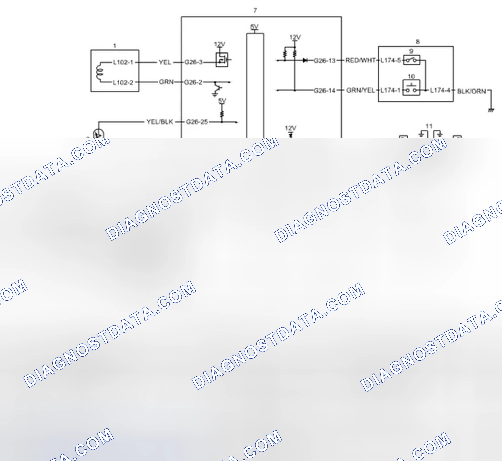 Scheme 2: 4WD Control System Wiring Circuit Diagram