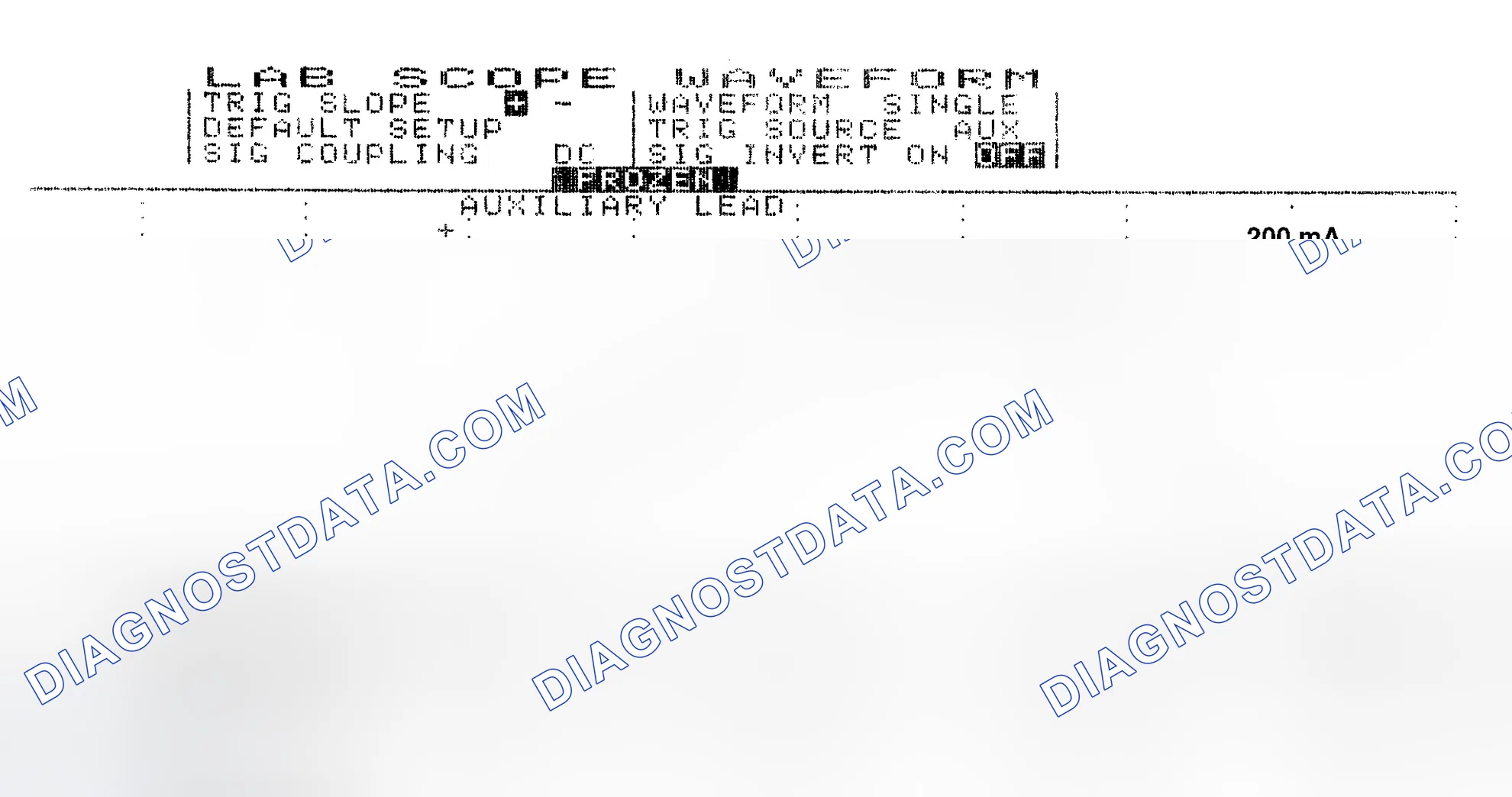 Scheme 13: Single Injector w/Normal Current Flow - Current Pattern