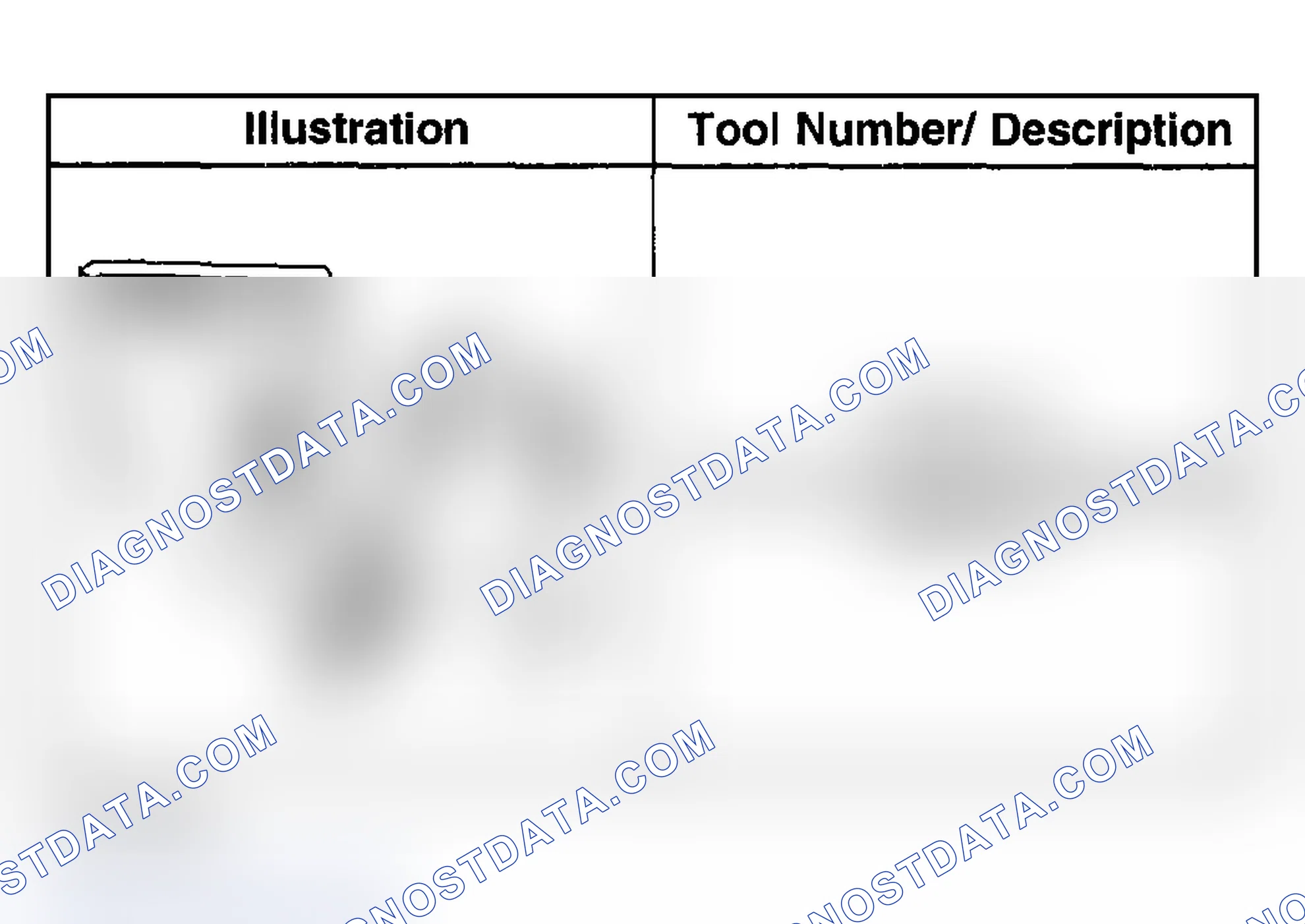 Scheme 60: SPECIAL TOOLS & EQUIPMENT