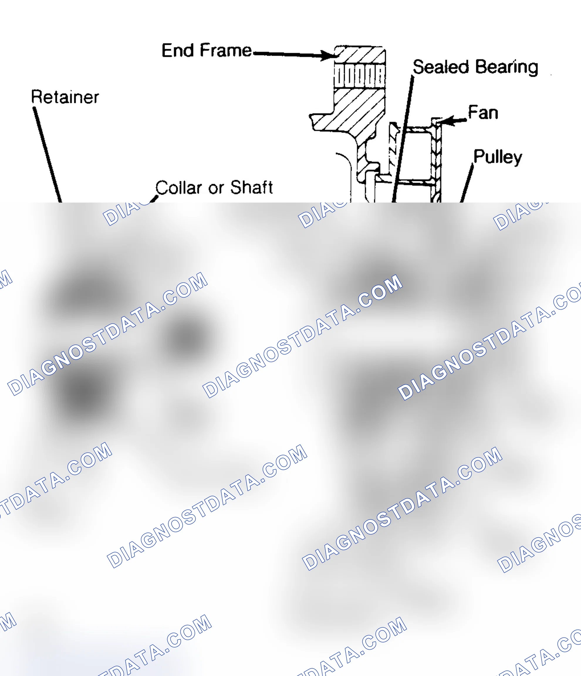 Scheme 13: Drive End Frame Bearing Assembly