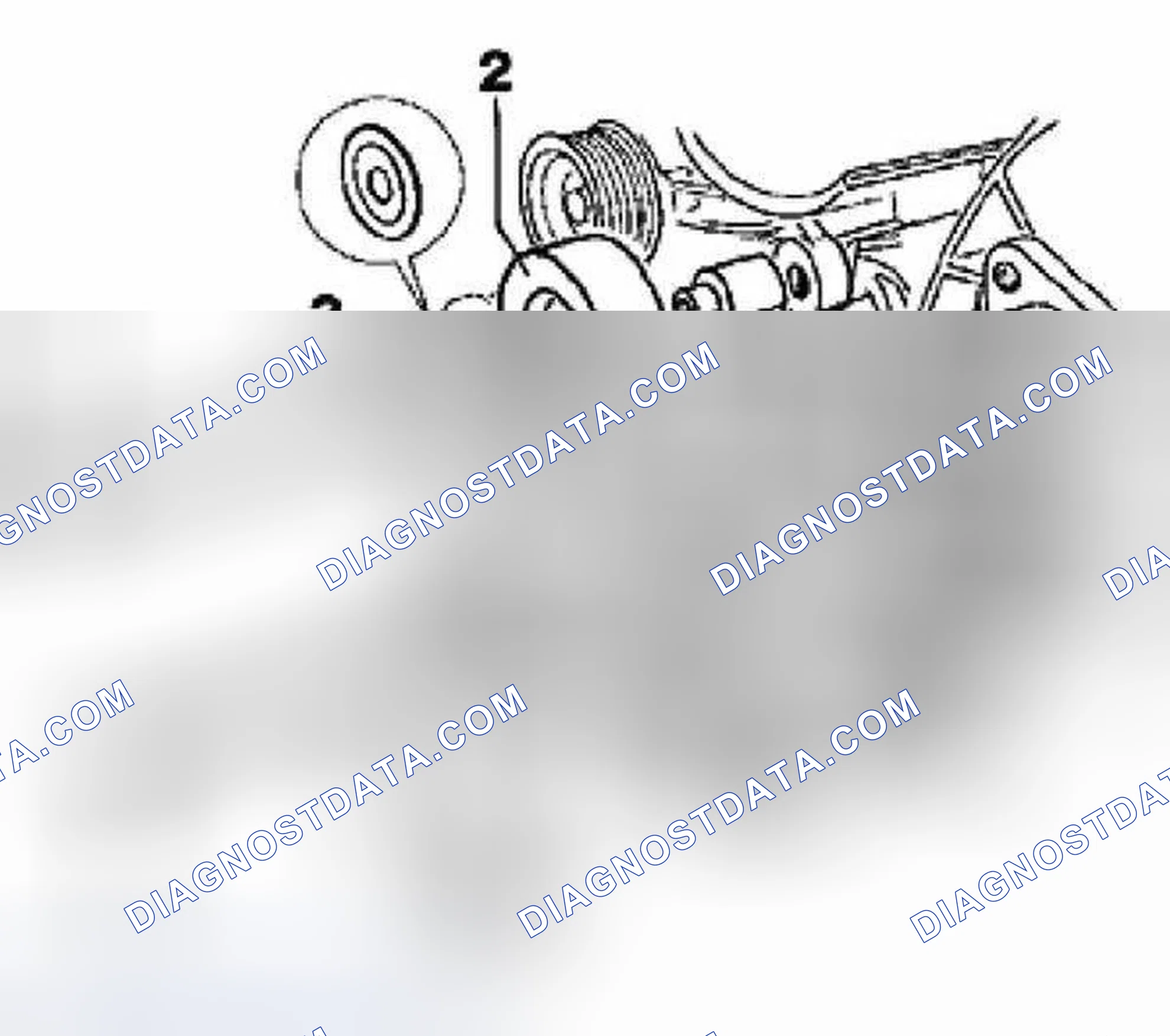 Scheme 619: REMOVING AND INSTALLING DEFLECTION ROLLERS FOR DRIVE BELT