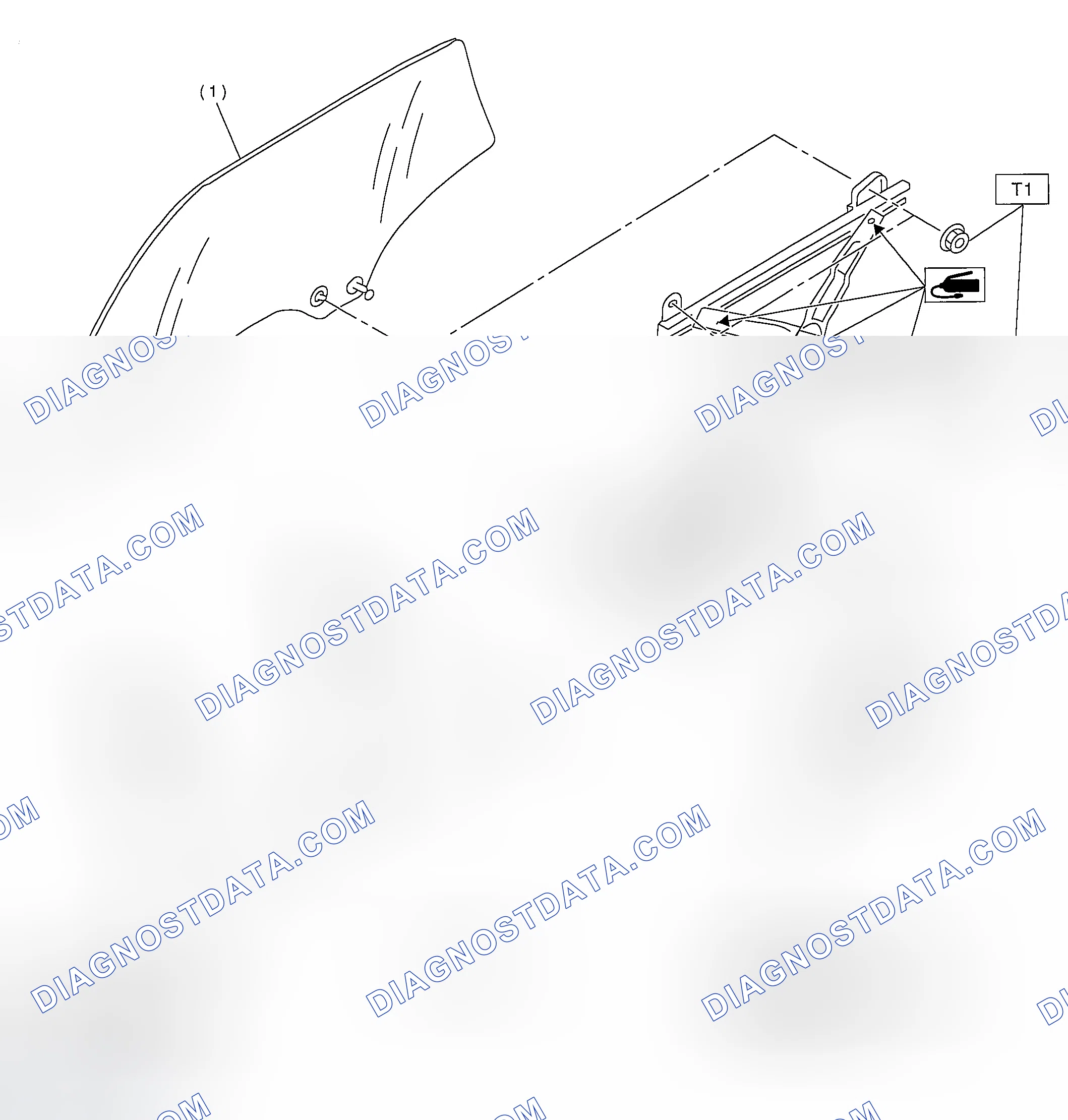 Scheme 5: REAR DOOR GLASS