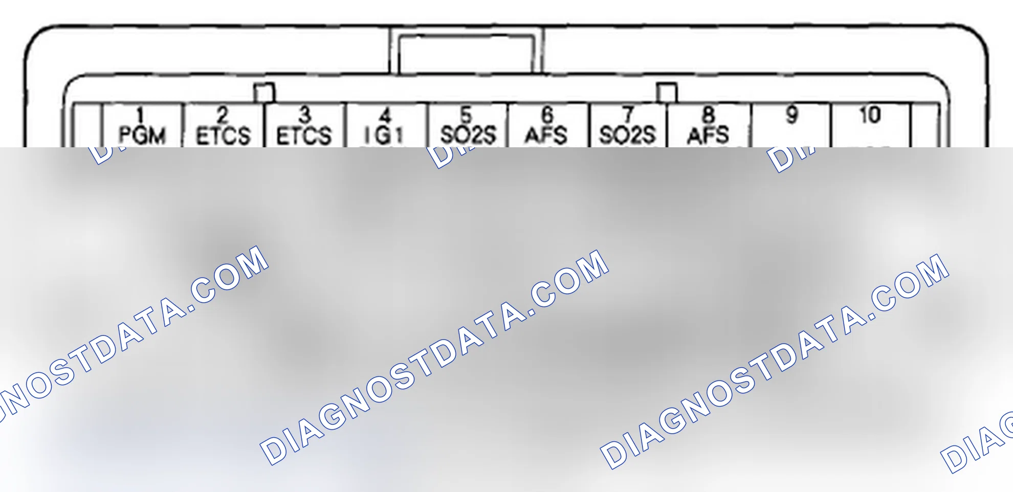 Scheme 291: ECM/PCM Inputs and Outputs at ECM/PCM Connector C (o) (49P)
