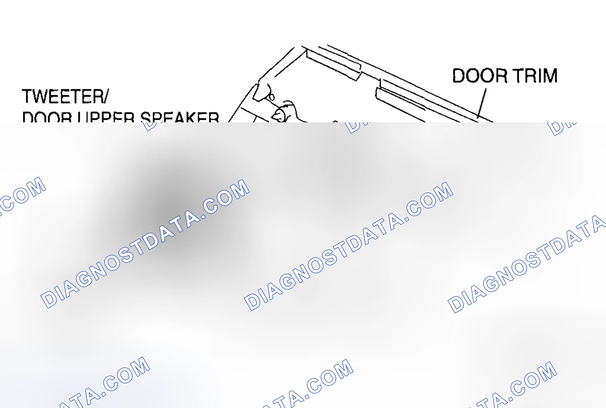 Scheme 32: TWEETER/DOOR UPPER SPEAKER REMOVAL/INSTALLATION