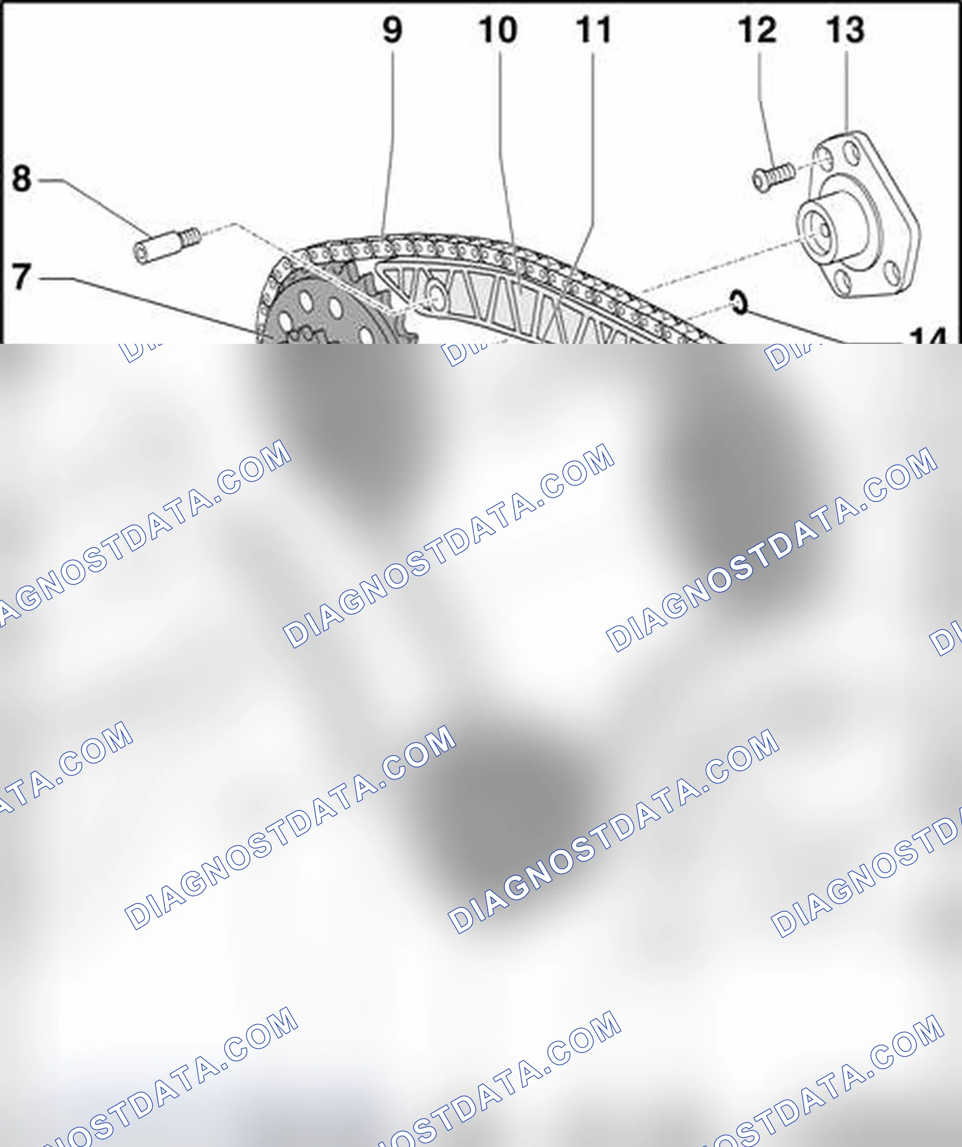 Scheme 337: Drive chain for timing mechanism - component overview
