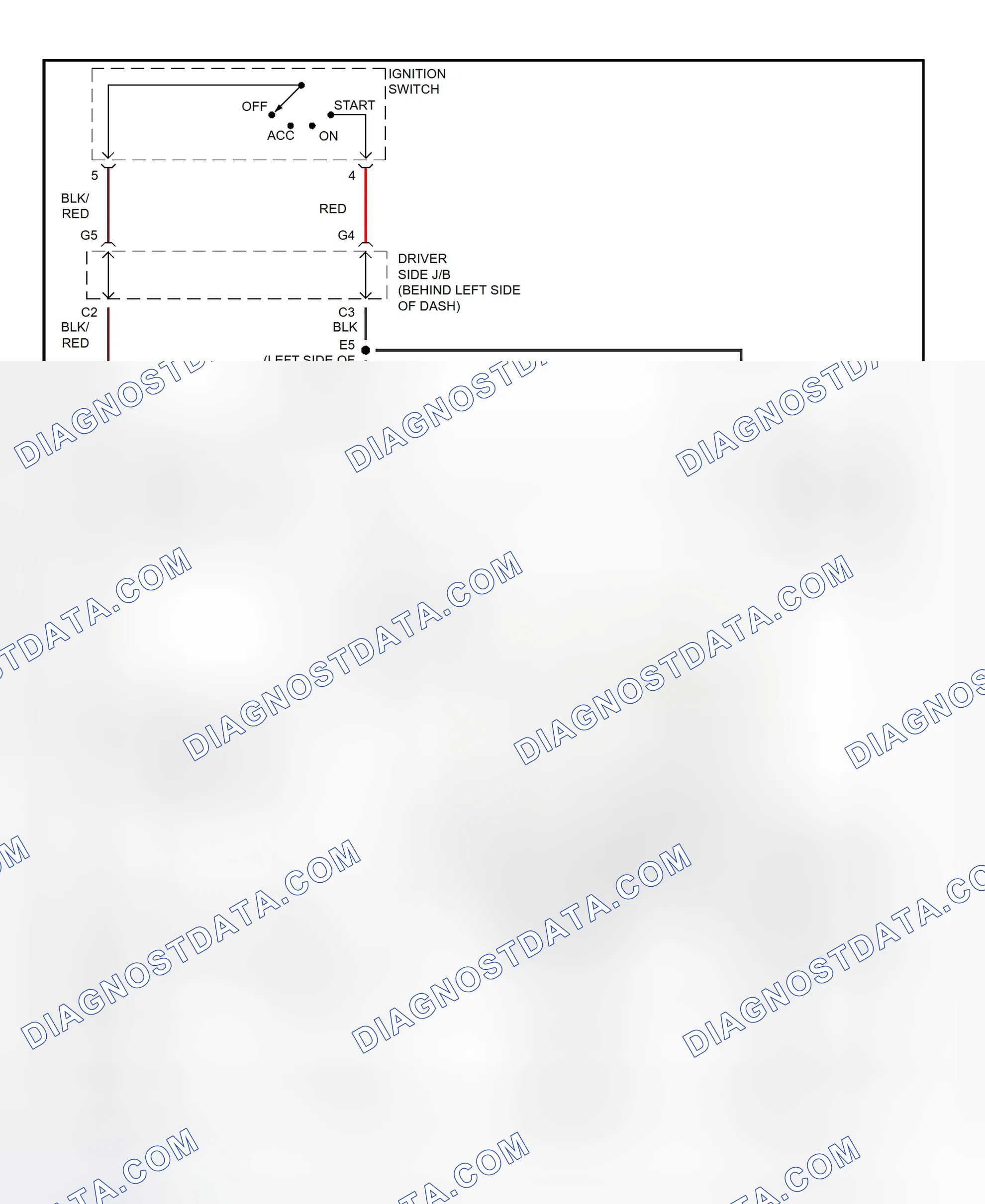 Fig. 30: Starting System Wiring Diagram (RAV4)