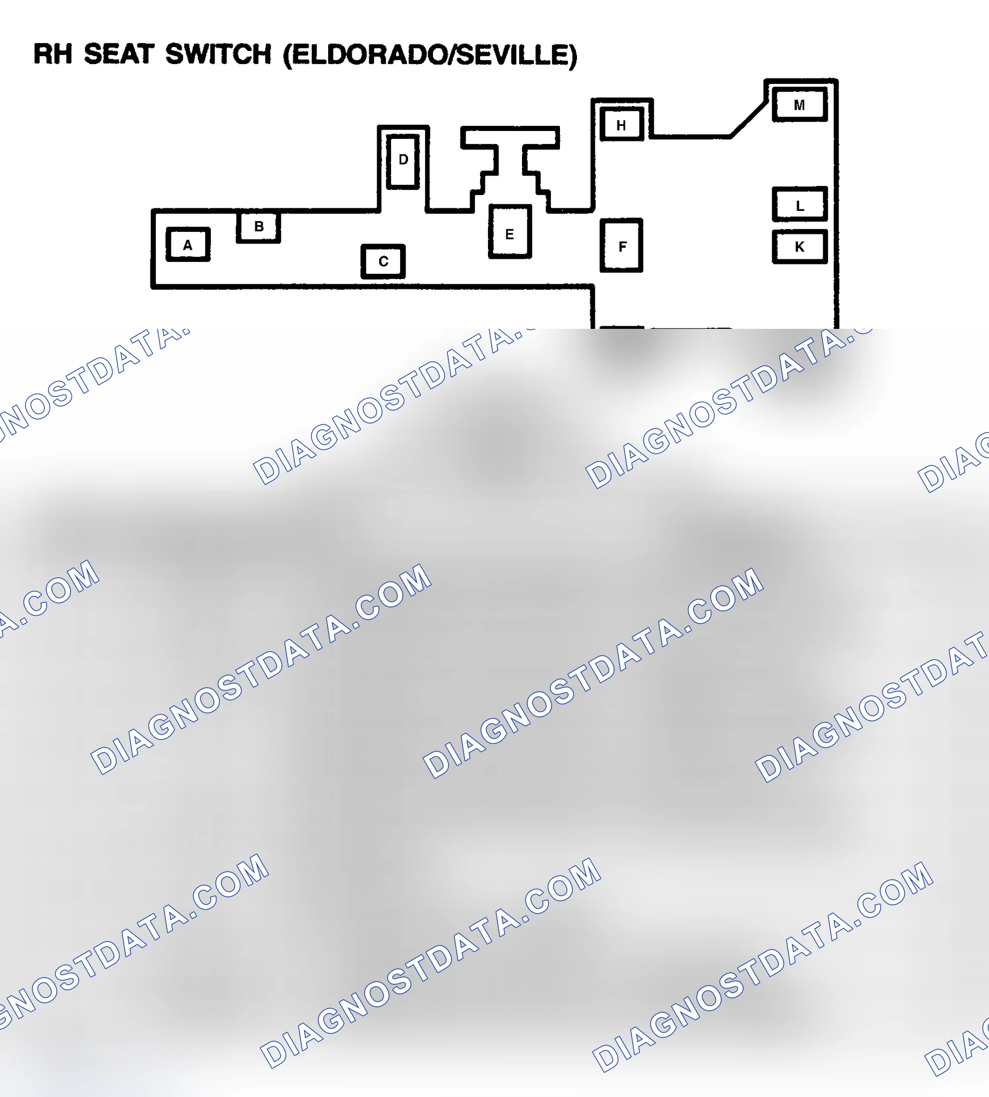 Scheme 224: SEAT SWITCH - RIGHT-HAND (ELDORADO/SEVILLE)