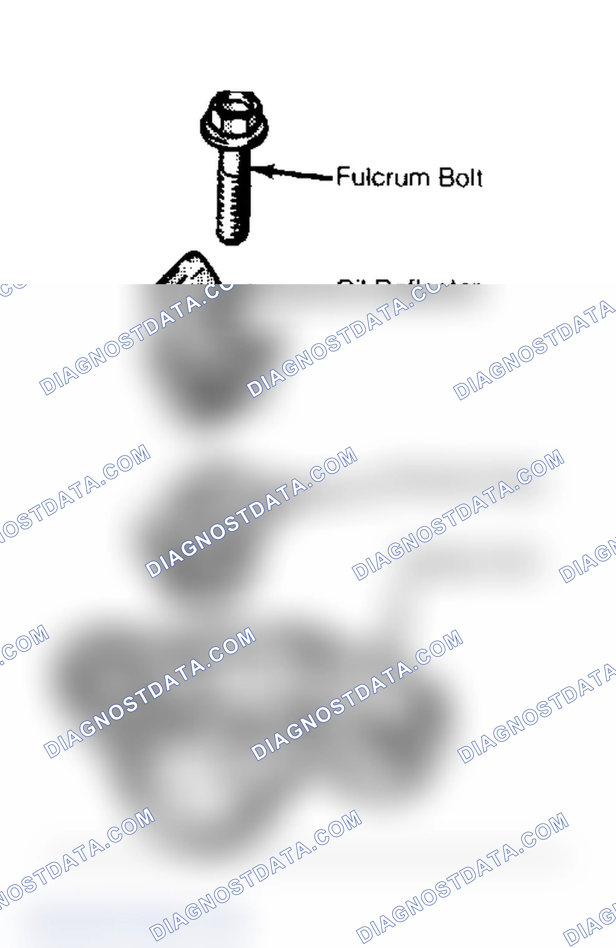 Scheme 83: Rocker Arm Assembly Tighten fulcrum bolt to 18-25 ft. lbs. (24-34 N.m).
