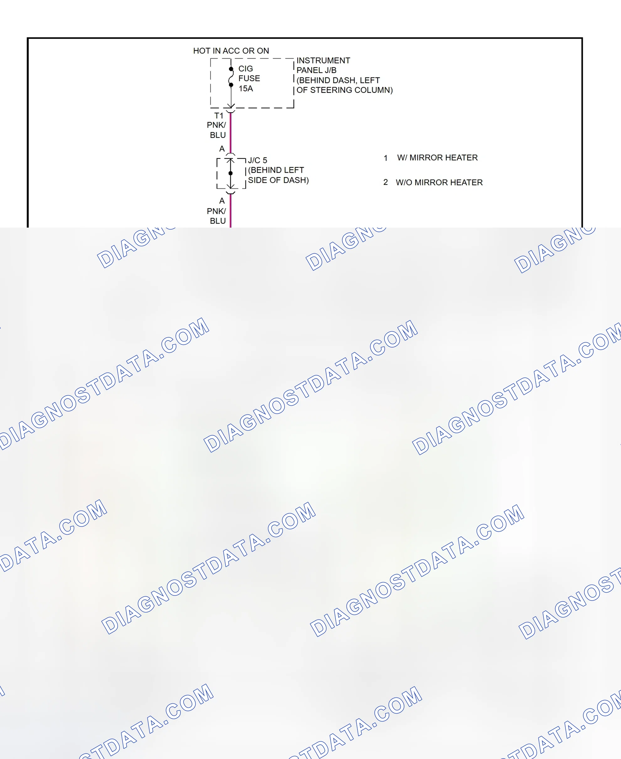 Scheme 28: Power Mirror System Wiring Diagram (Camry 2.2L CNG)
