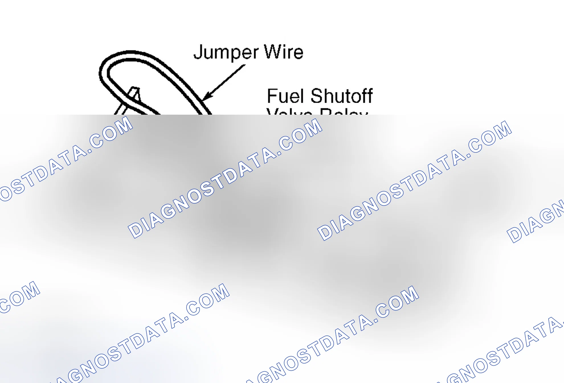 Scheme 1: Connecting Jumper Wire To Fuel Shutoff Valve Relay Connector (Crown Victoria)