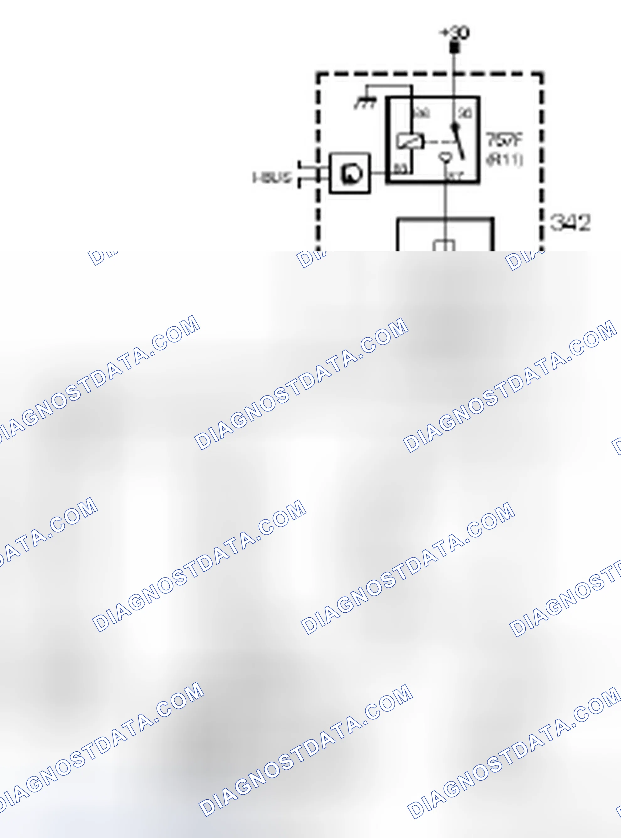 Scheme 78: Fuse 6, engine bay fuse box 342