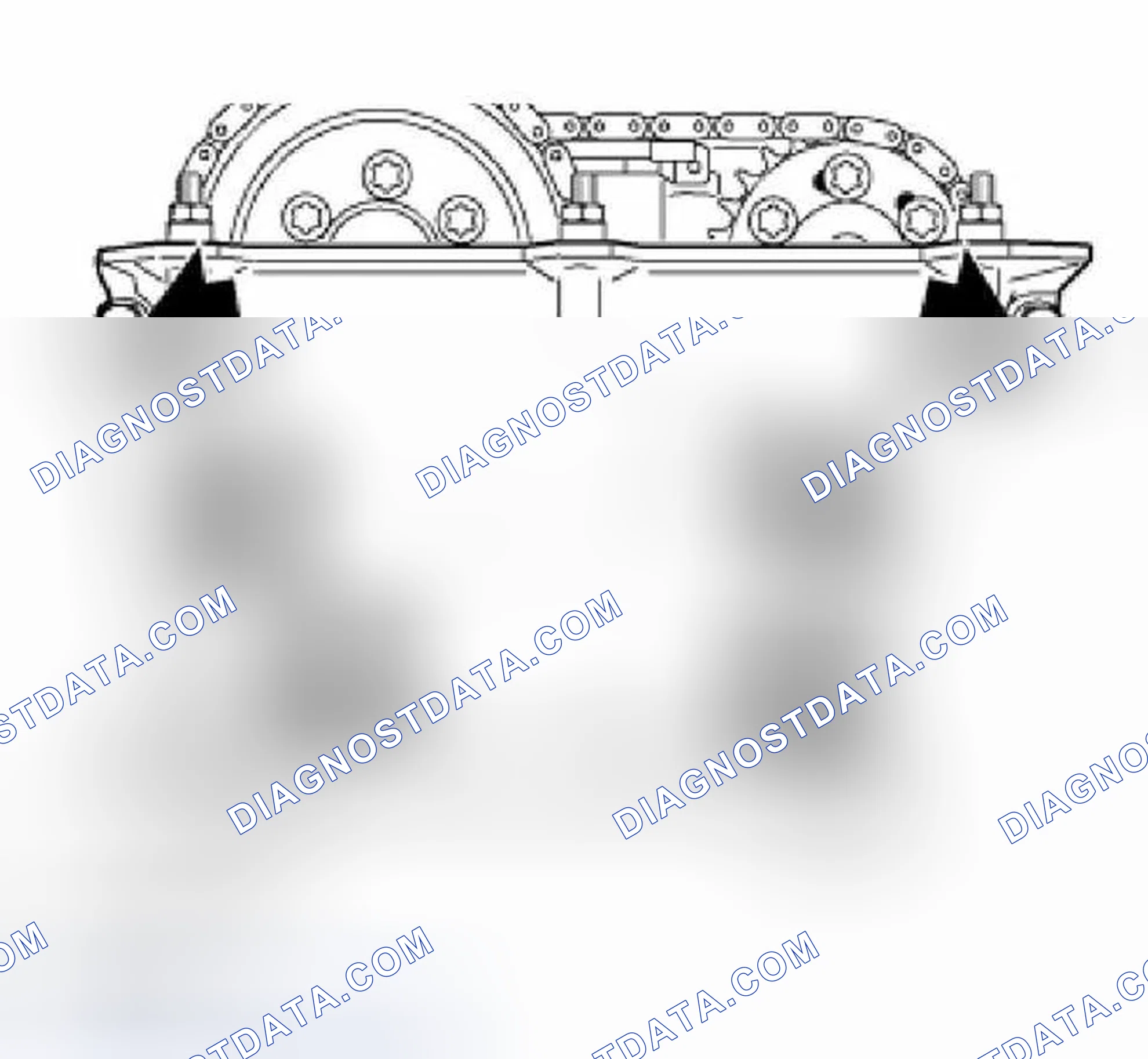 Scheme 575: 11 14 080 Removing and installing timing case cover, top left (M62 up to 9/98)