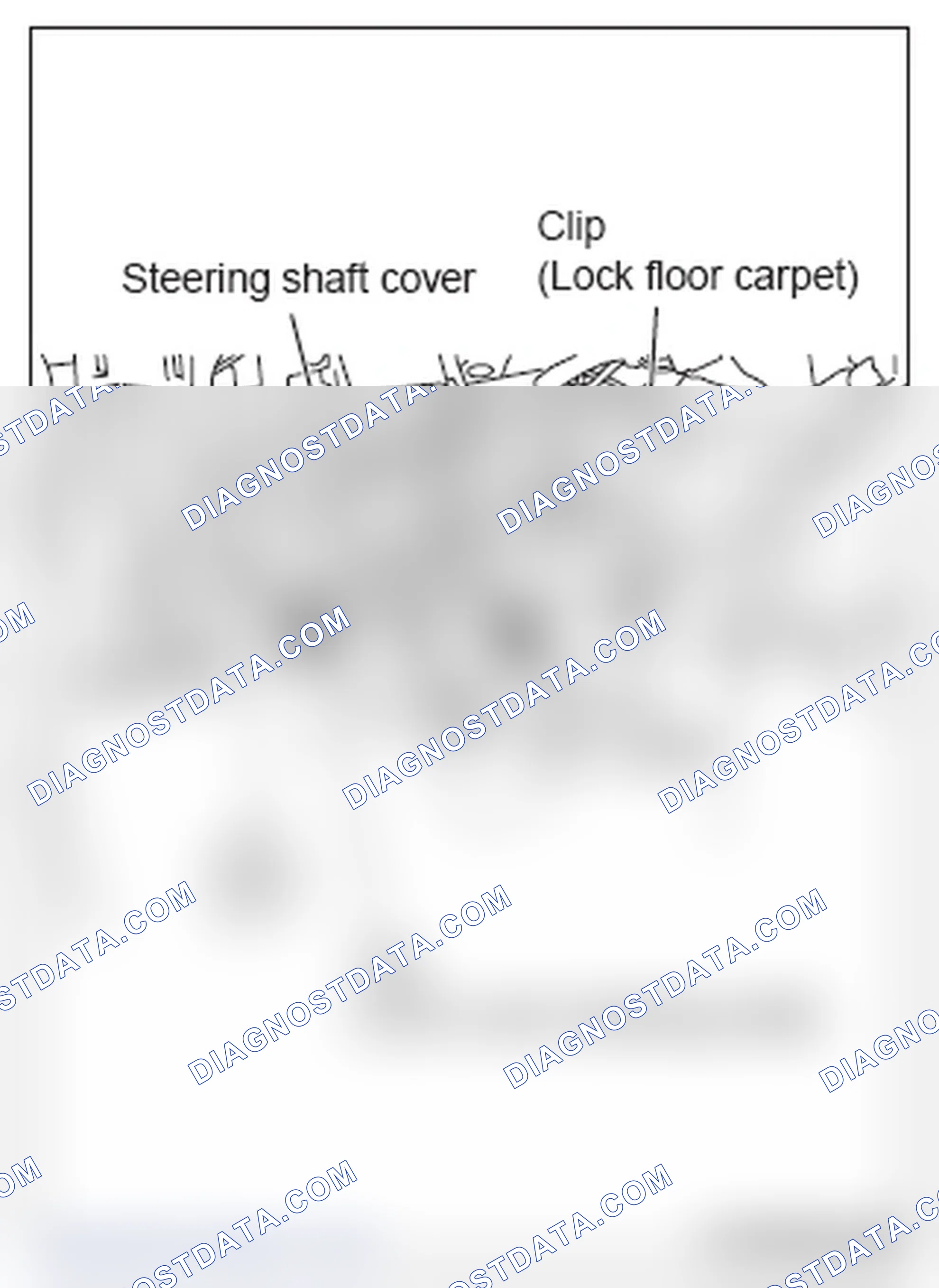 Scheme 50: << B >> STEERING SHAFT COVER REMOVAL