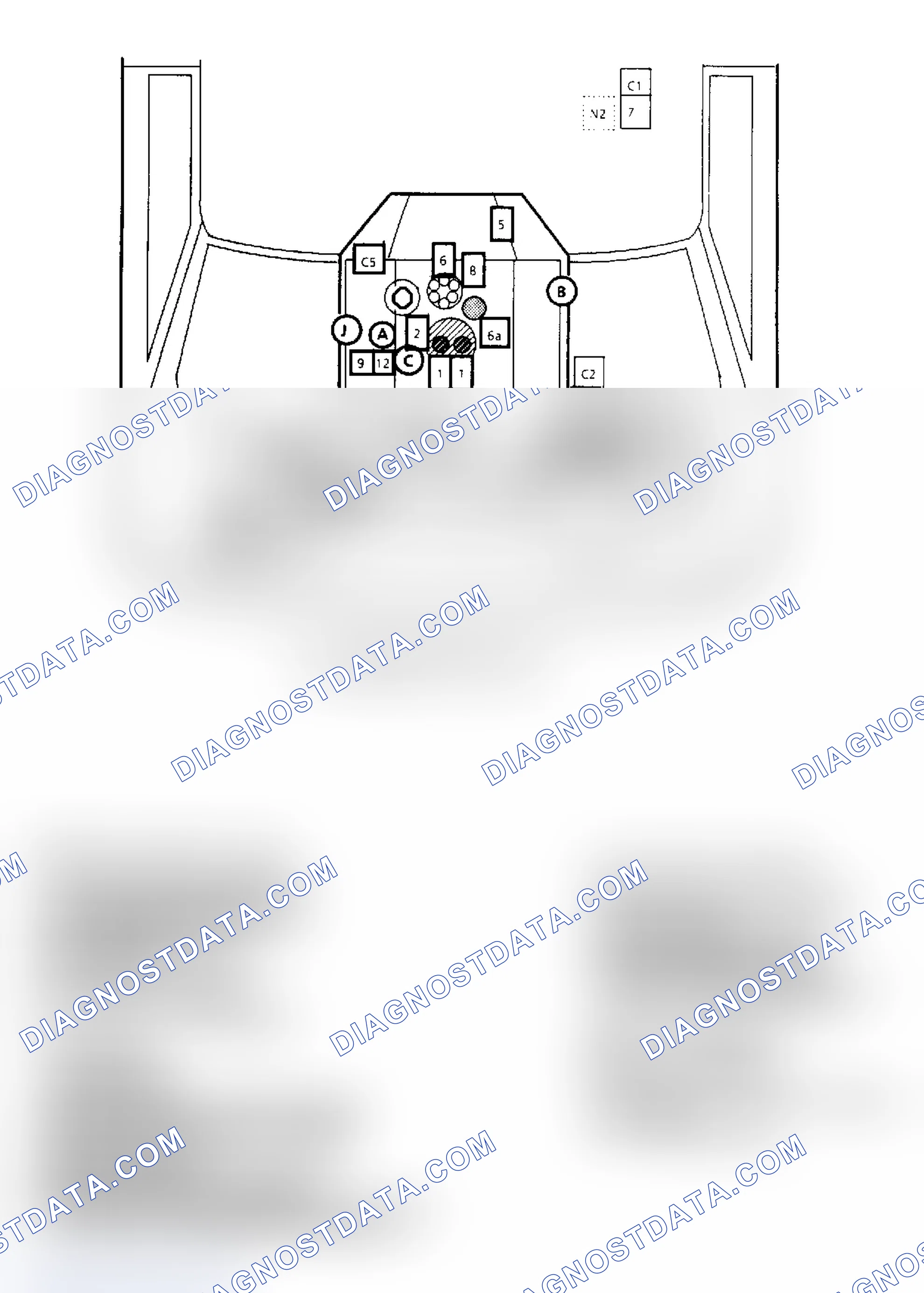 Scheme 144: Component Locations for "G" Series 5.0L & 5.7L