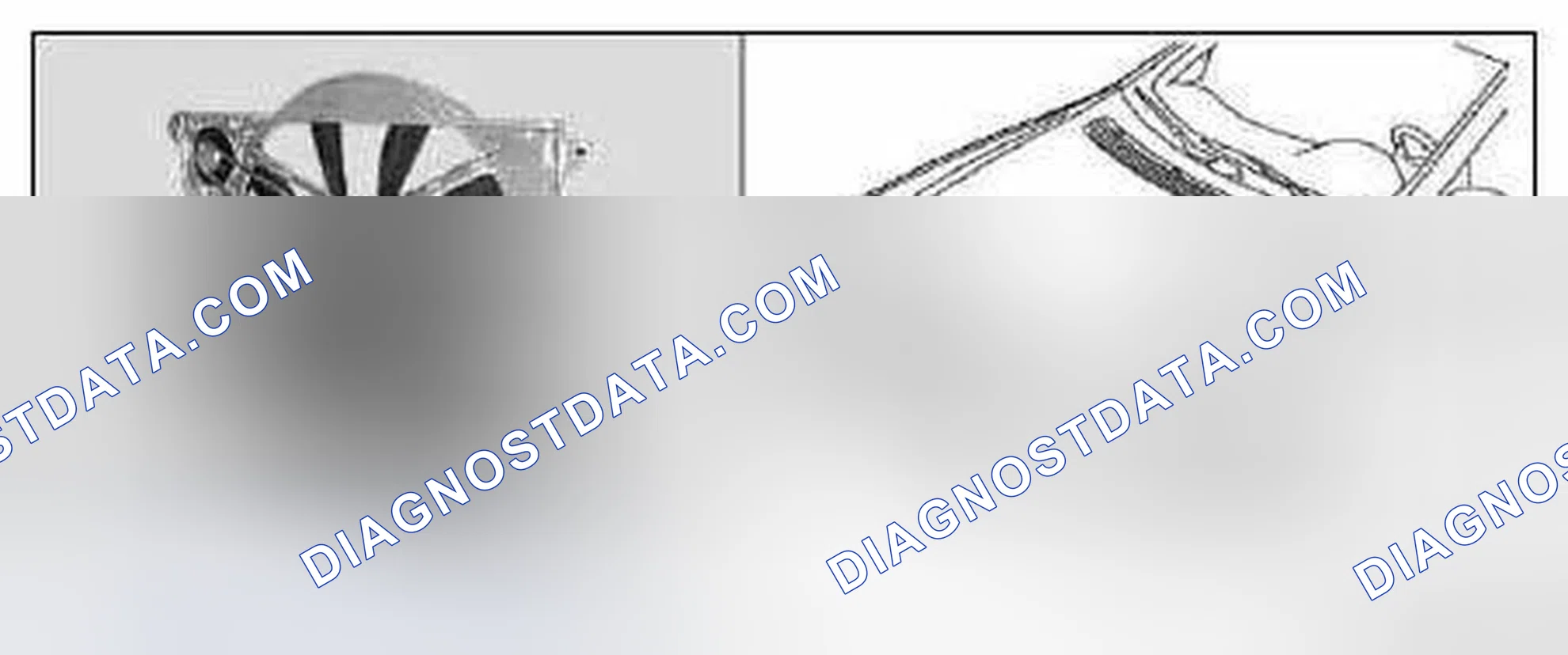 Fig. 90: Identifying Electric Engine/A/C Fan Location - Model 220